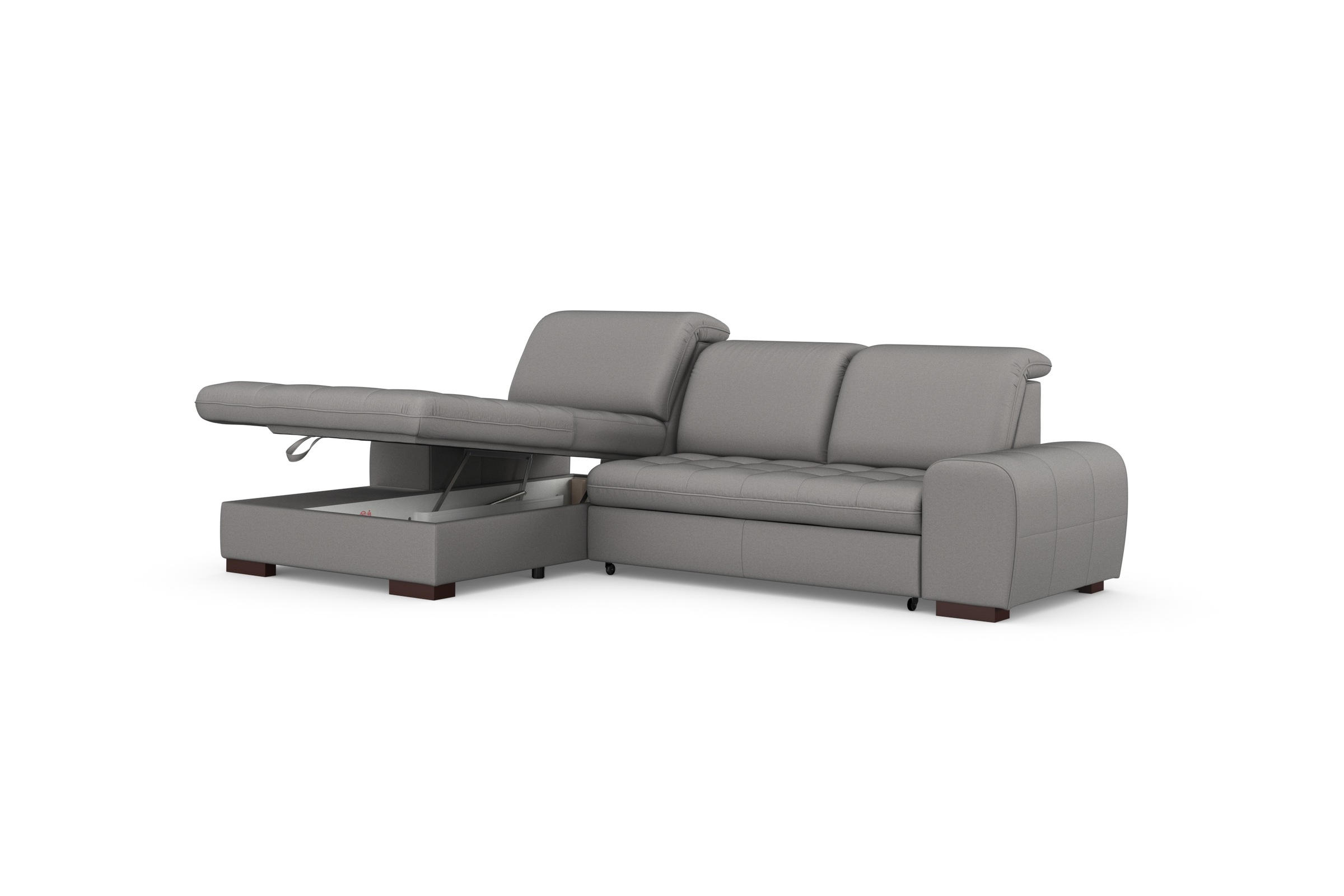 sit&more Ecksofa »Luxor L-Form«, wahlweise mit Bettfunktion, Bettkasten und Kopfteilverstellung
