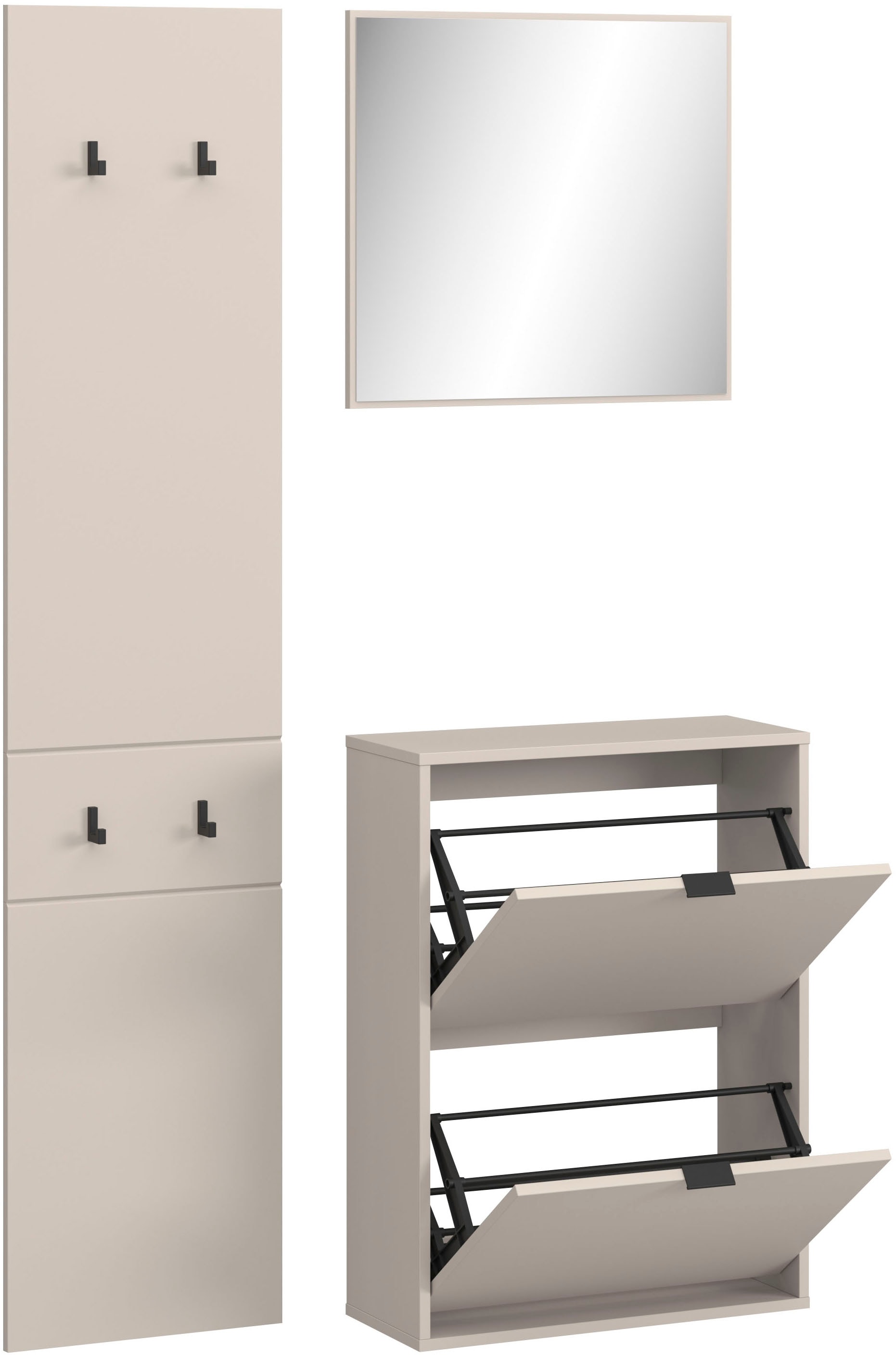 HBZ Garderoben-Set »Florenz Garderobe B/H/T 105x180x27 cm« 3 Stk. tlg.