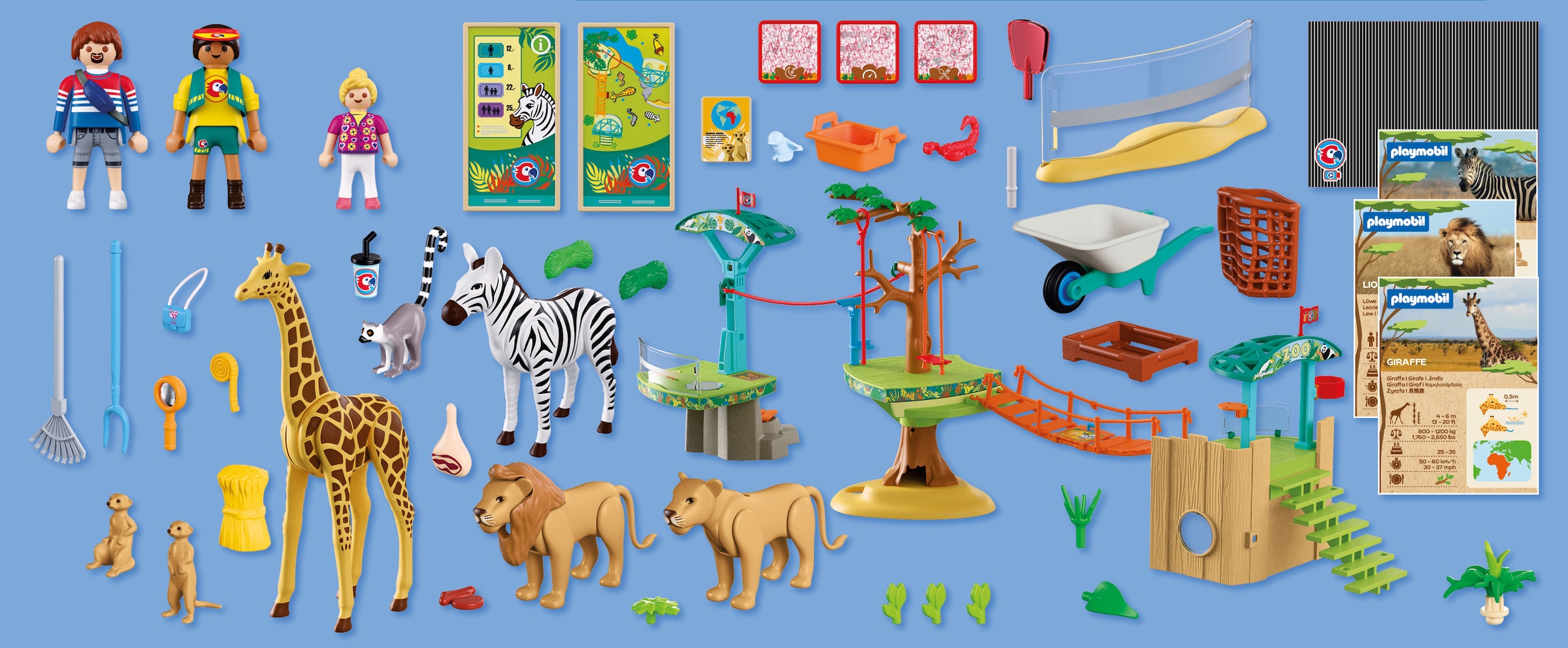 Playmobil® Konstruktions-Spielset »Zoo: Wildnis-Kletterpark (72070), Animals & Friends« Made in Europe