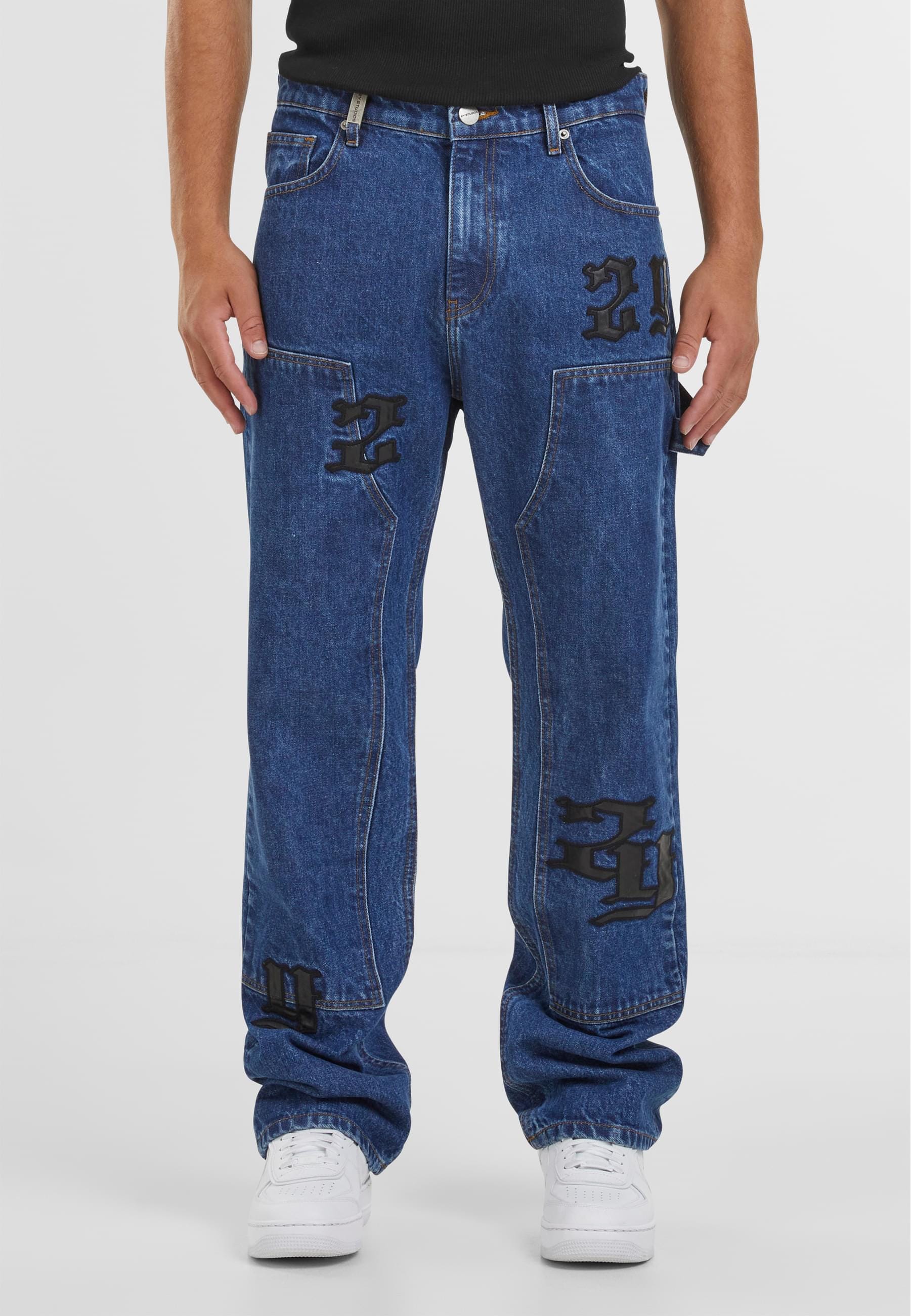 2Y Studios Bequeme Jeans »2Y Studios Manas Logo Carpenter Straight Jeans«