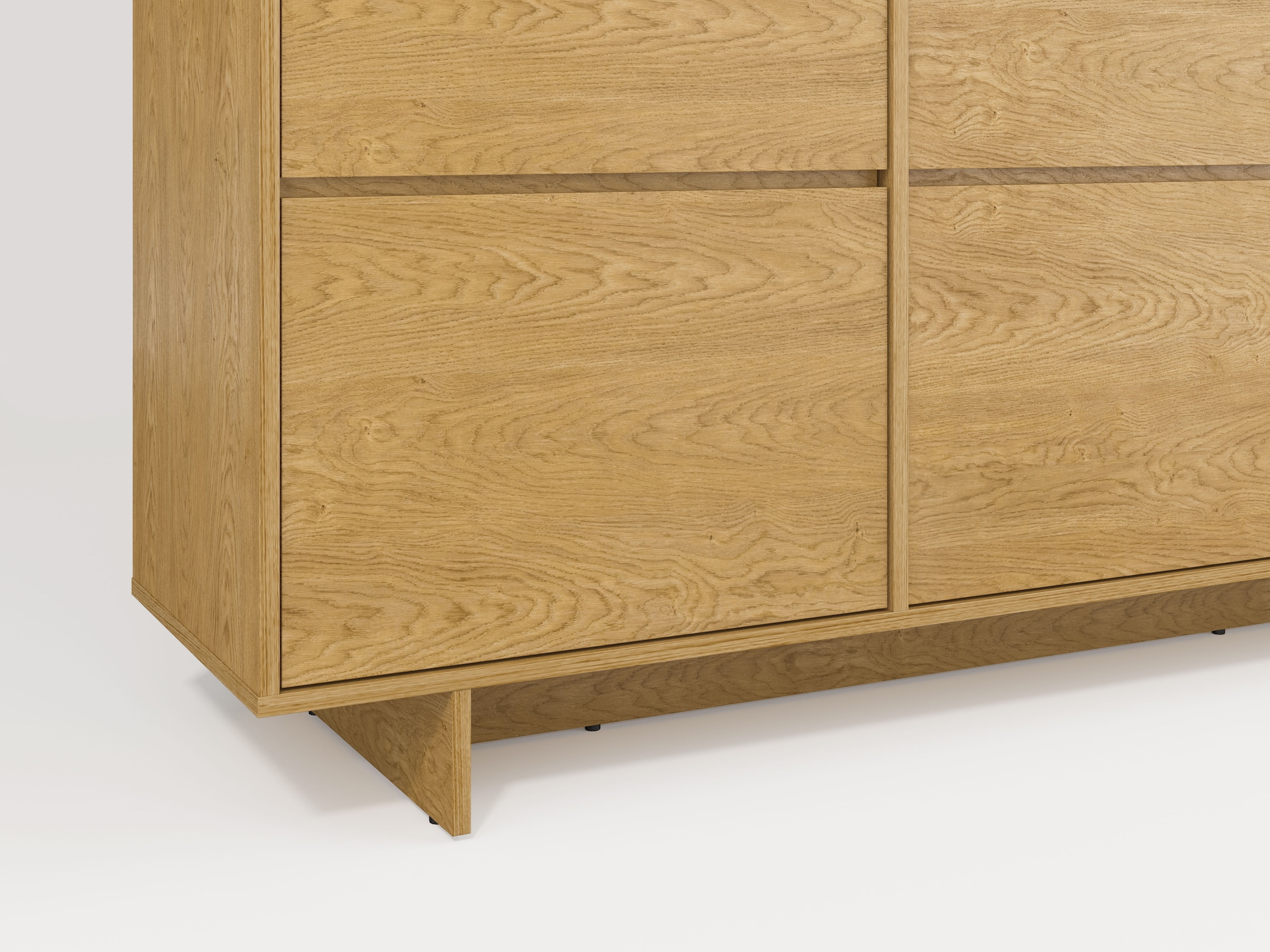 OTTO home Sideboard »Tatami, Stilvolle, moderne grifflose Kommode 4 Türen, Breite 220cm« Anrichte mit viel Stauraum, Böden verstellbar, push-to-open-Funktion