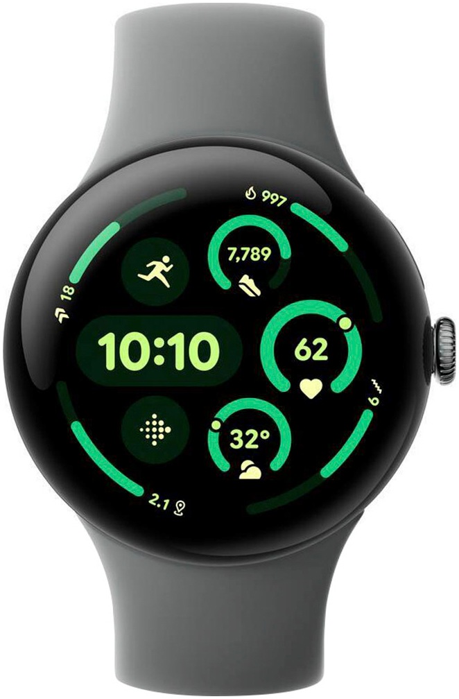 Google Smartwatch »Pixel Watch 3 45mm WIFI«, (4,5 cm / 1.77 Zoll), Watch OS 5, 32 GB