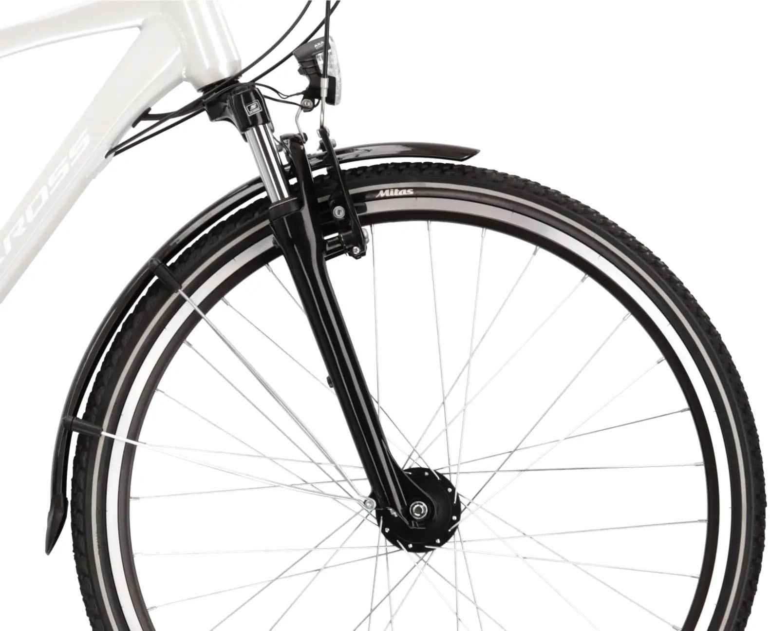 Kross Trekkingrad »Trekkingrad Trans 4.0 weiß 21 Gänge«, 21 Gang, Shimano, ACERA T3000 Schaltwerk, Kettenschaltung