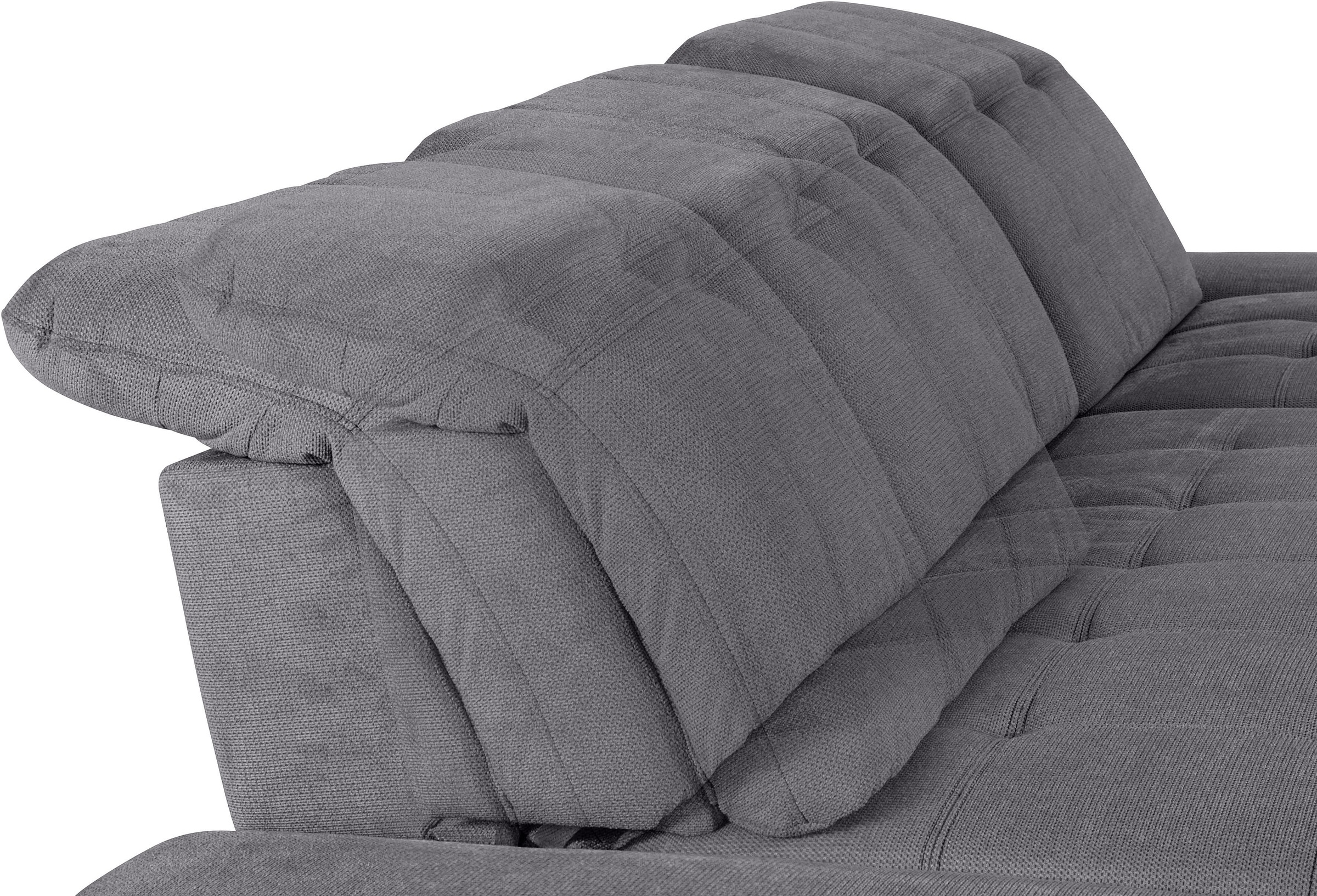 COTTA Ecksofa »Holiday L-Form mit Sitztiefen-, Armteil- und Kopfteilverstellung«, wahlweise mit Bettfunktion & Bettkasten