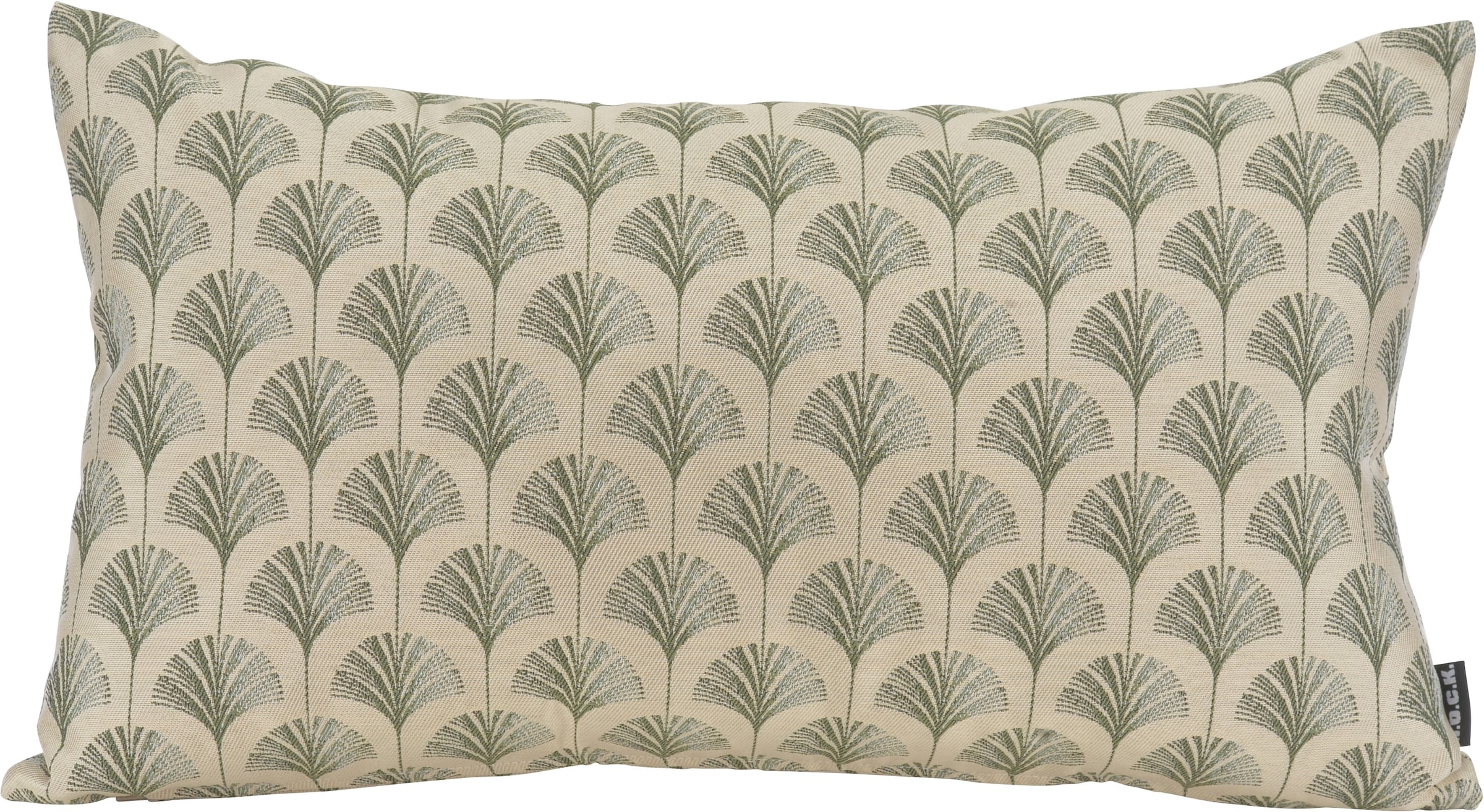 H.O.C.K. Dekokissen »Erny« Sofakissen inkl. Füllung, 50x50cm, Dekokissen, Gingko-Muster