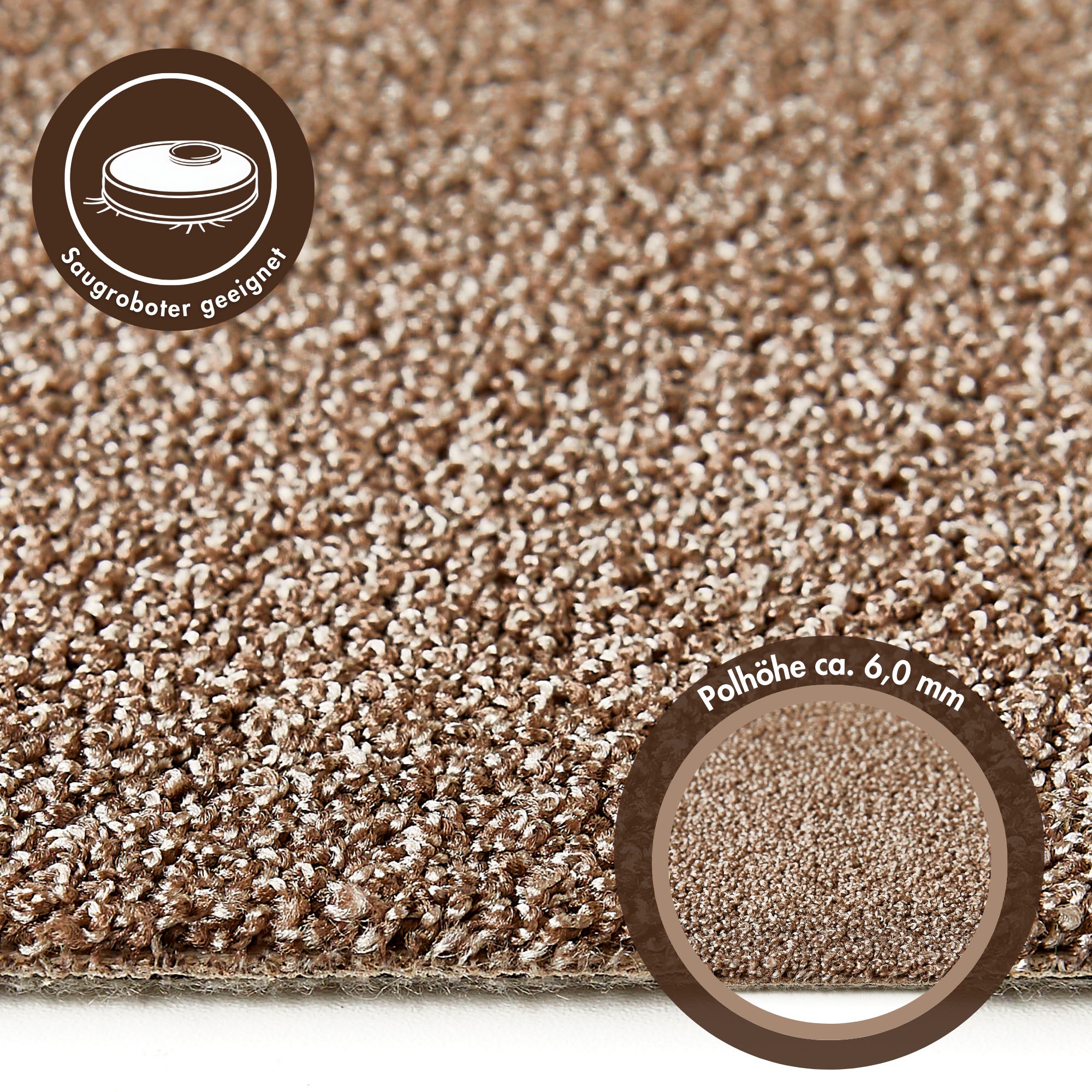 Andiamo Teppichboden »Rubinoy, Schlinge, Made in Belgium«, rechteckig, 8,5 günstig online kaufen
