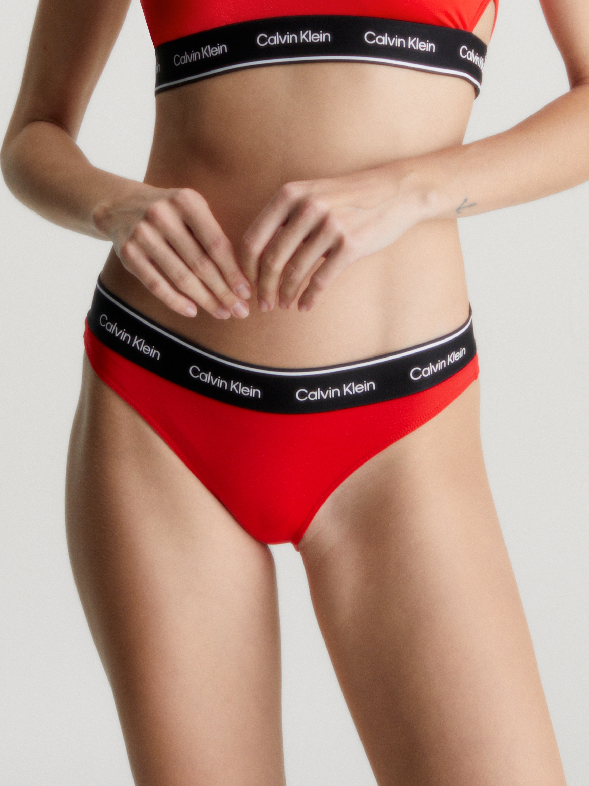 Calvin Klein Swimwear Bikini-Hose »BIKINI«, mit Logobund