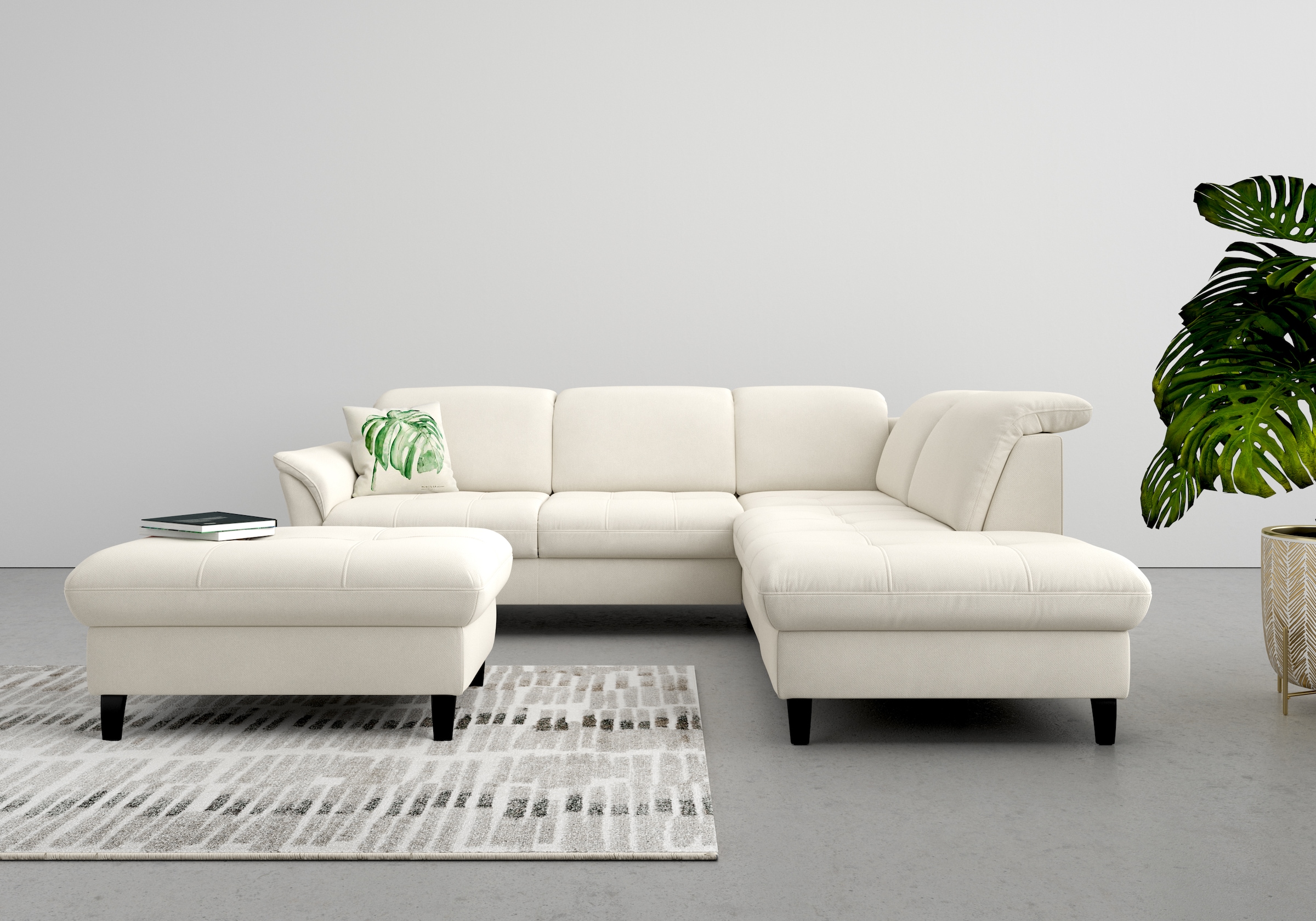 sit&more Ecksofa »Maggiore L-Form«, wahlweise mit Kopfteilverstellung, Bett günstig online kaufen
