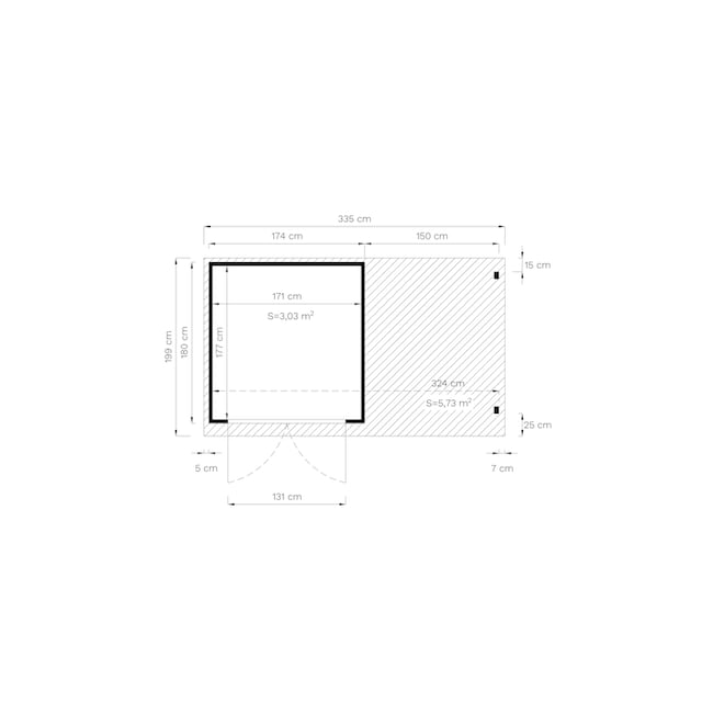 KONIFERA Gartenhaus »Amrum 2«, (Set) online bestellen