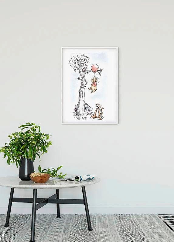 Komar Bild »Winnie the Pooh Hang on«, Disney, (1 St.), Wandbild zur Dekoration im Kinderzimmer - ohne Rahmen