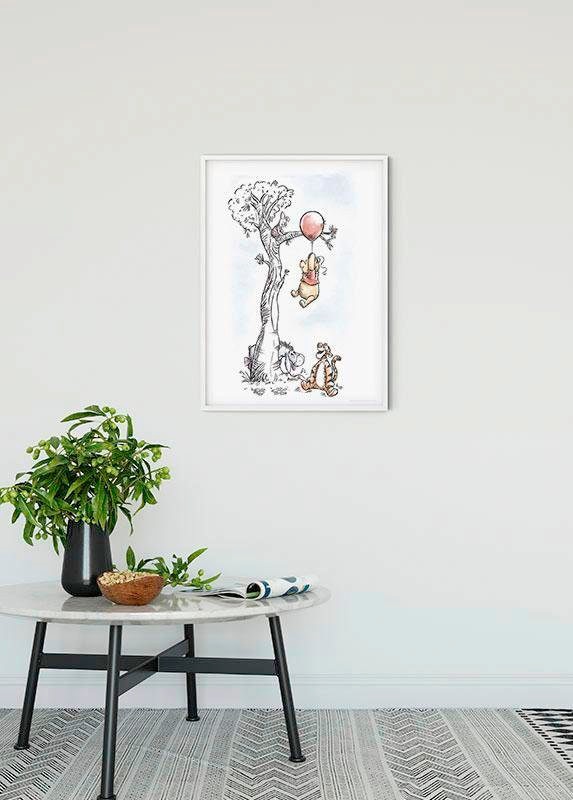 Komar Poster »Winnie Pooh Hang on«, Disney, (1 St.), Kinderzimmer, Schlafzimmer, Wohnzimmer