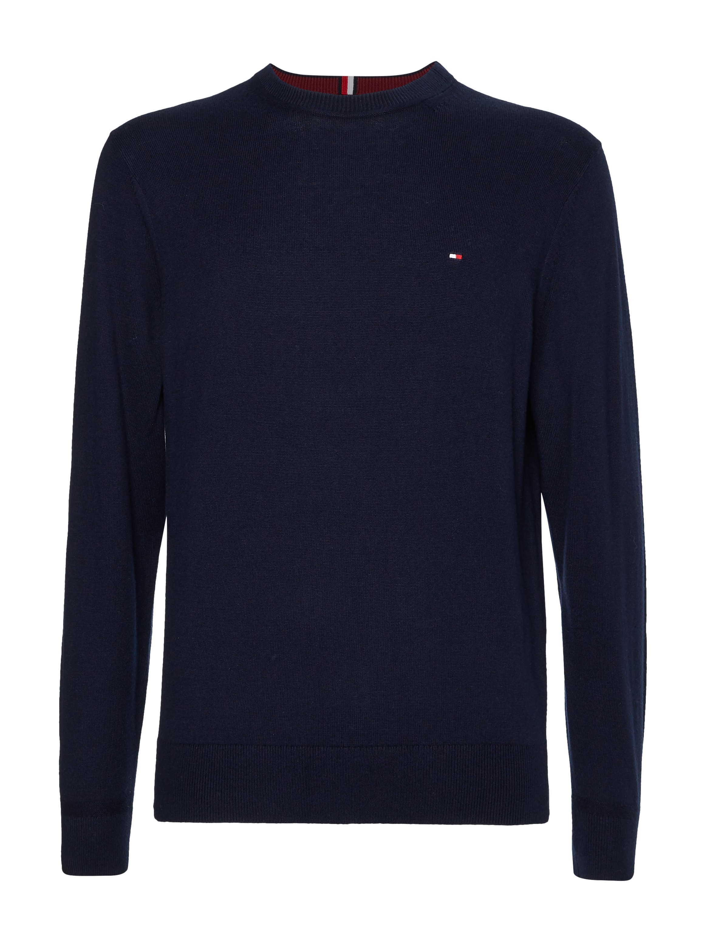 Tommy Hilfiger Rundhalspullover »PIMA ORG CTN CASHMERE CREW NECK«