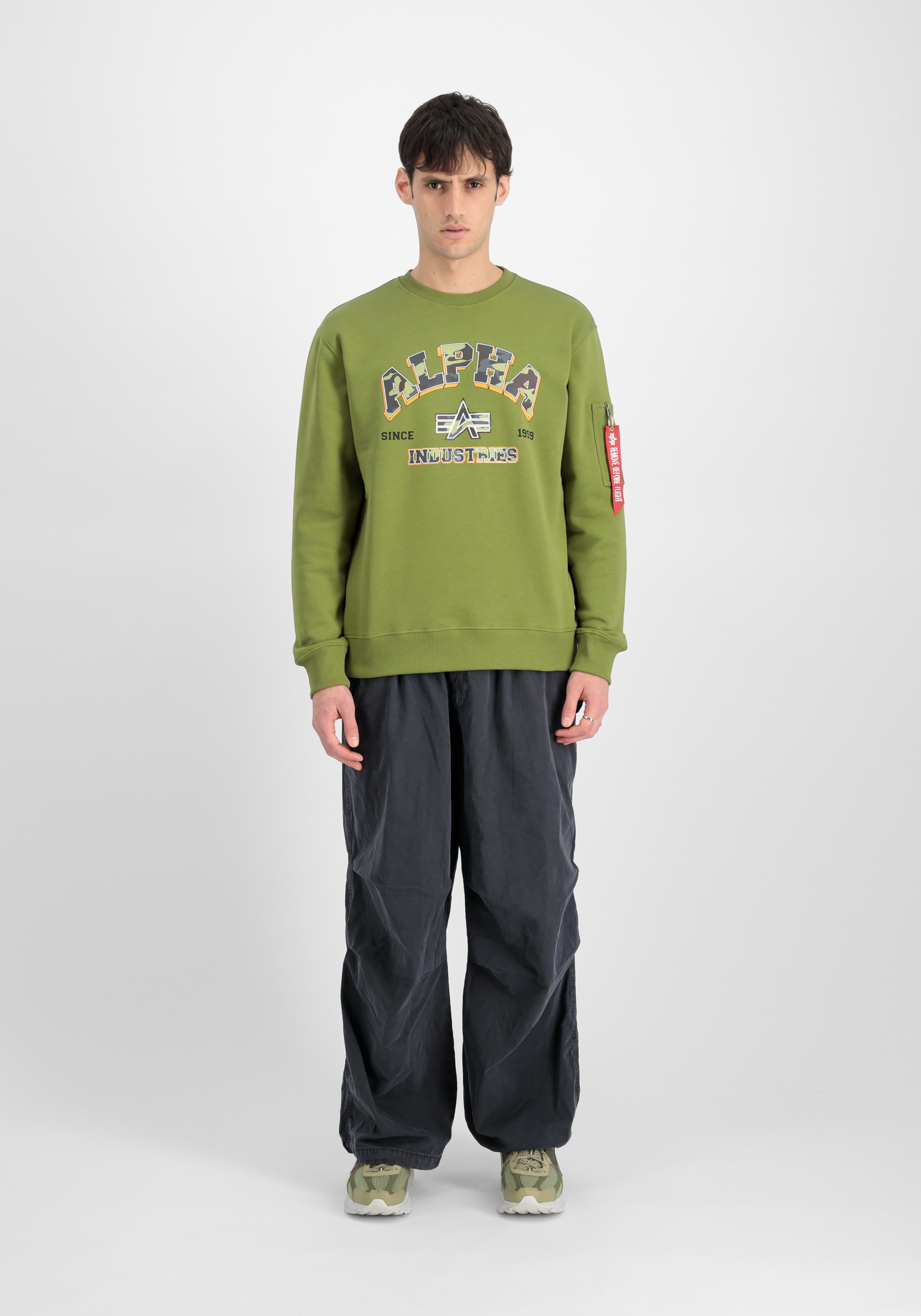 Alpha Industries Sweater »Alpha Industries Men - Sweatshirts College Camo Sweater«