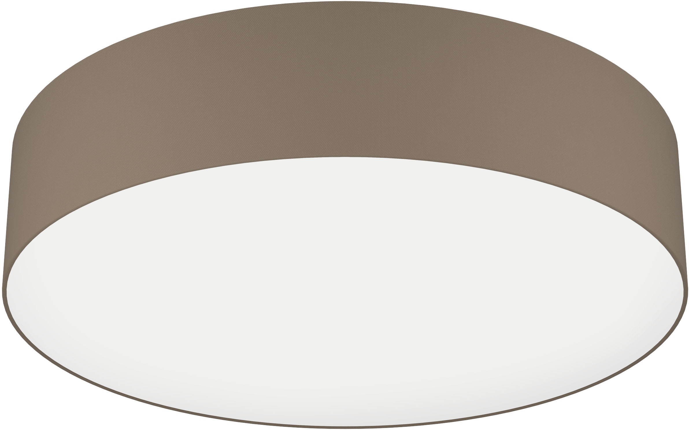 EGLO Deckenleuchte »ROMAO-Z Deckenlampe taupe, Textil, ZigBee 3.0, Timer, D günstig online kaufen