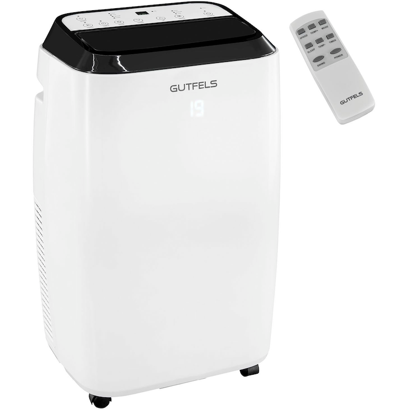 GUTFELS 3-in-1-Klimagerät »CM 80949 we« Luftkühlung, Entfeuchtung, Ventilation, geeignet für 30m² Räume weiß Transportrollen - mobil überall...