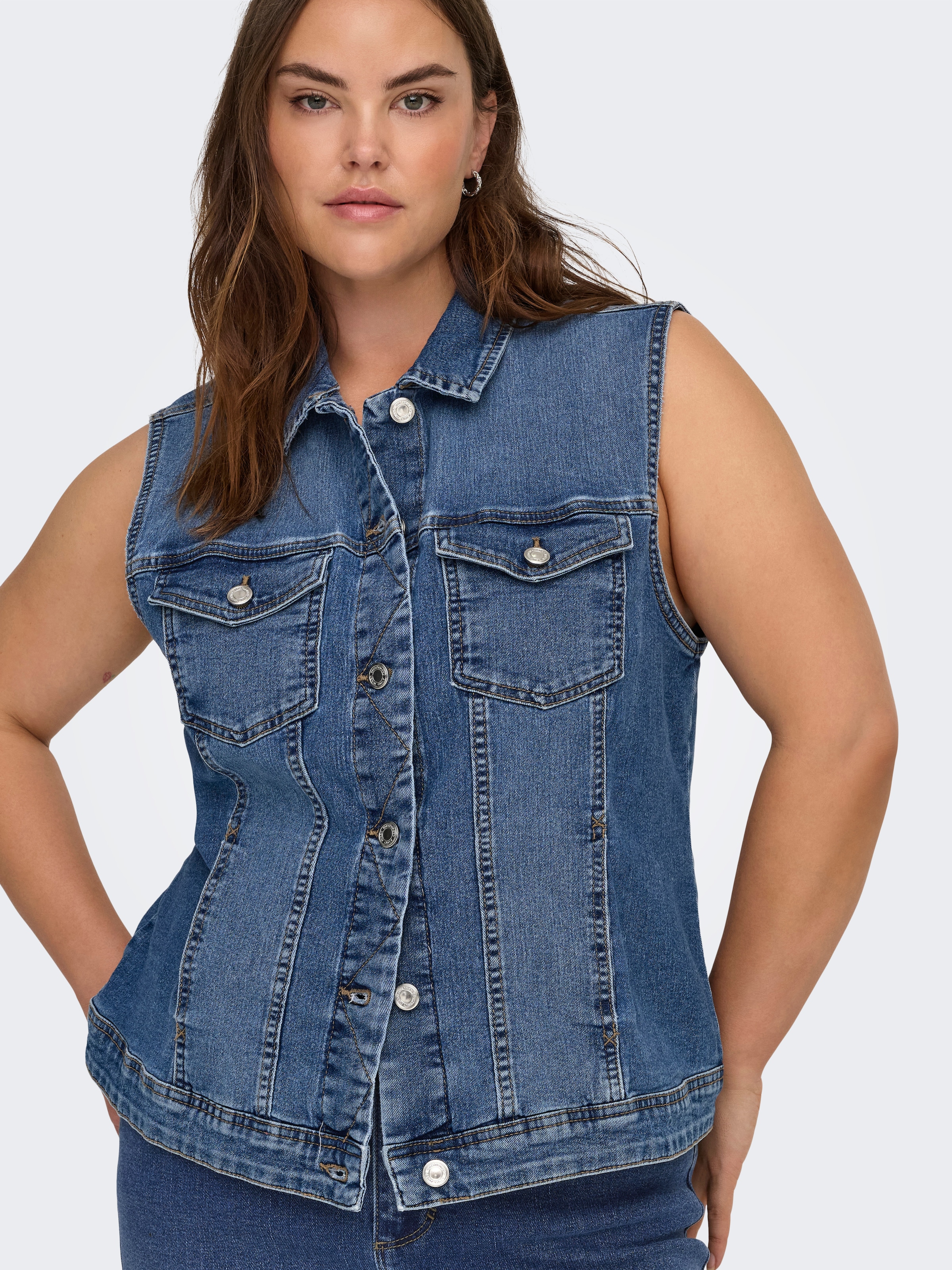 ONLY CARMAKOMA Jeansweste »CARWESPA WEST DNM  PIM619 NOOS«