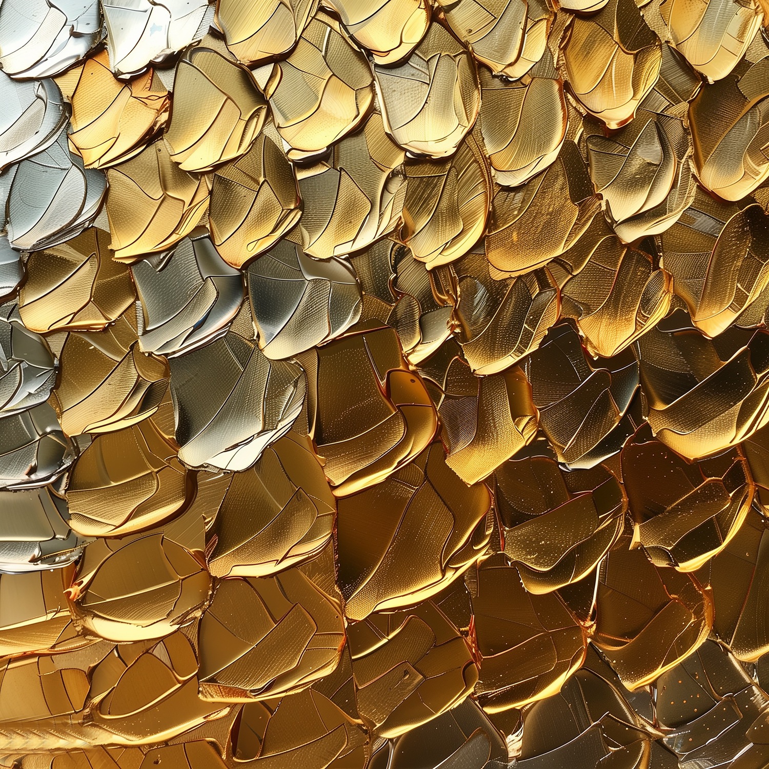 queence Acrylglasbild »Goldene Schlangenhaut« Abstrakt | Abstrakte | Formen | Gemälde | Kunst 1 Stk. tlg. HD Premium Kunstdruck in Galeriequalität
