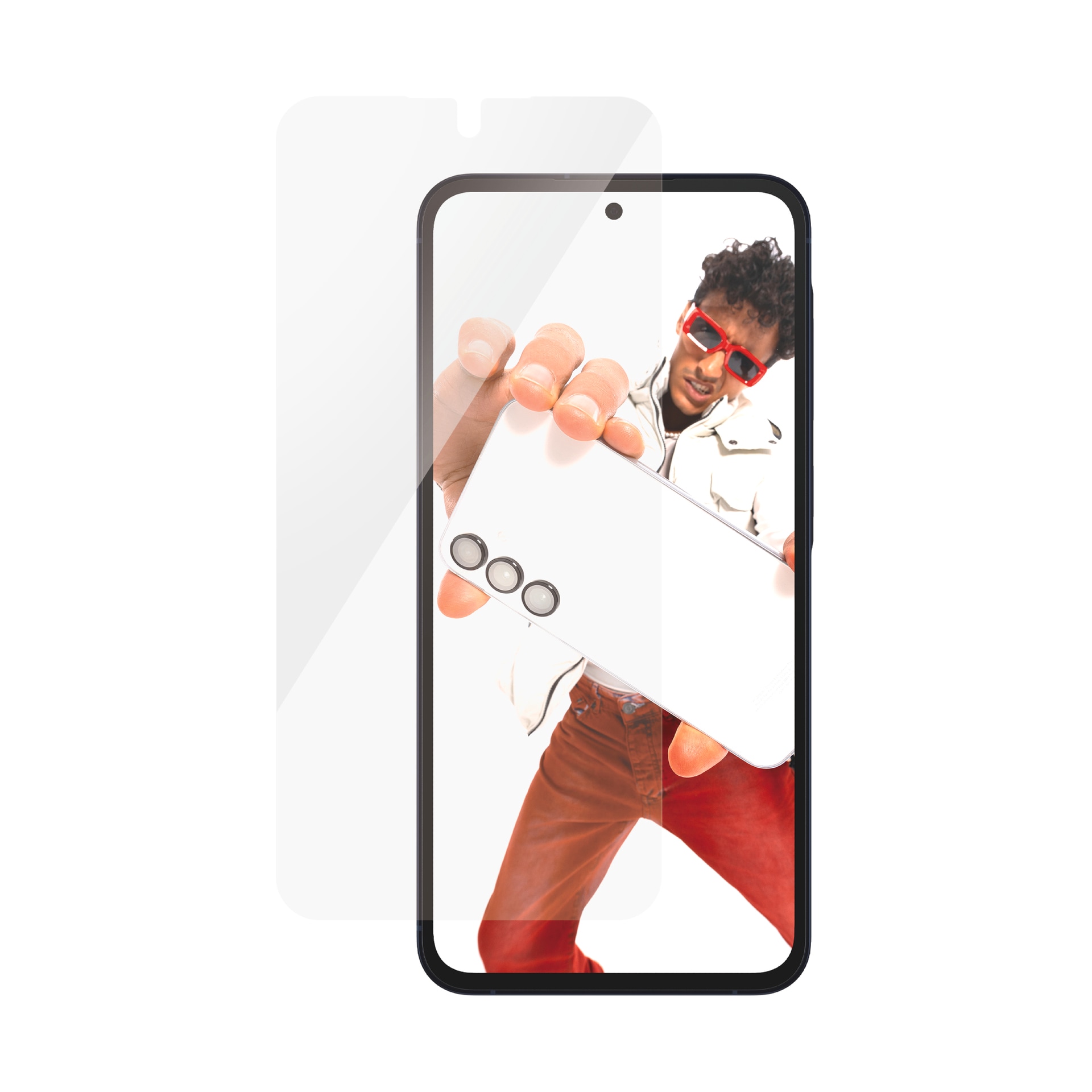 SAFE by PanzerGlass Displayschutzglas »Ultra Wide Fit Screen Protector«, für Samsung A55 5G, Displayschutzfolie, Displayschutz, Bildschirmschutz stoßfest kratzfest