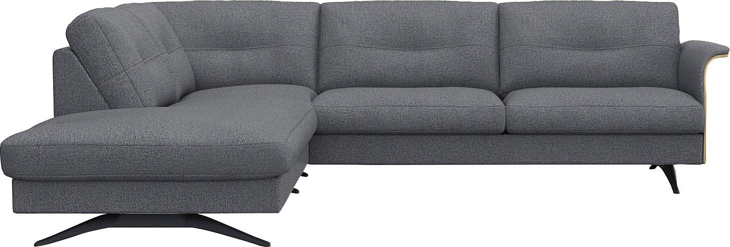 FLEXLUX Ecksofa »Glow bequem und komfortabel durch hochwertigen Sitzaufbau, günstig online kaufen