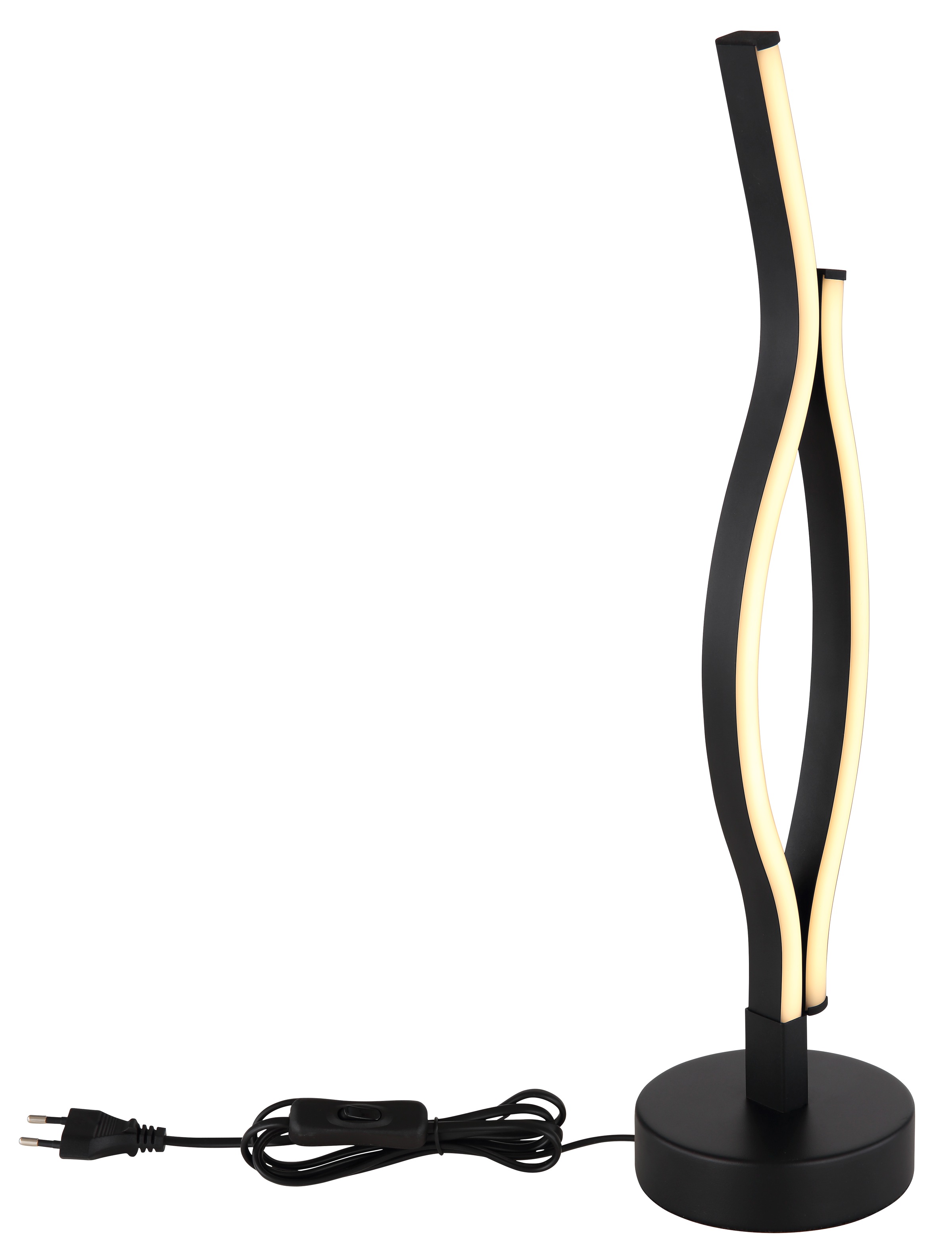 GLOBO LIGHTING LED Tischleuchte »GERONIMO«, Leuchtmittel LED-Modul | LED fest integriert, Tischlampe/schwarz/3000K/Wohnzimmer/Schlafzimmer/modern