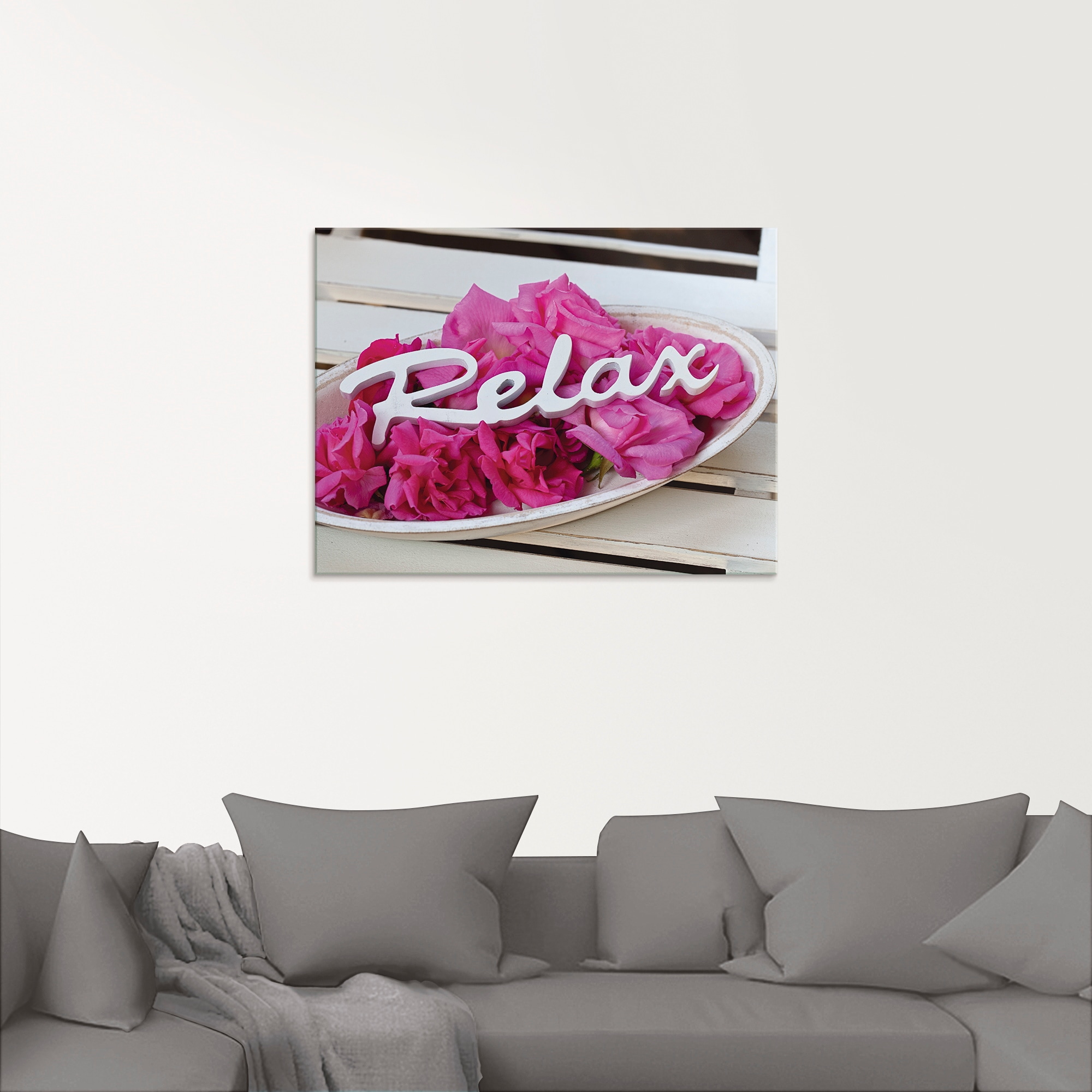 Artland Glasbild »Relax«, Sprüche & Texte, (1 St.), in verschiedenen Größen