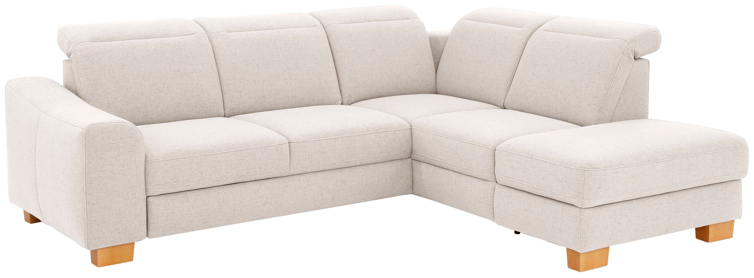 Home affaire Ecksofa »Dundee L-Form«, wahlweise mit Kopfteilverstellung und zusätzlich mit Bettfunktion