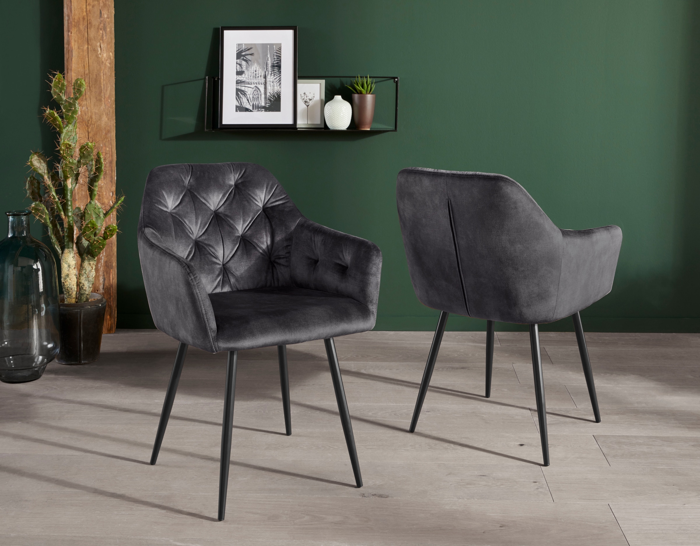 HELA Esszimmerstuhl »Kira Schalenstuhl Boho, Bestseller«, (Set), 4 St., Sam günstig online kaufen
