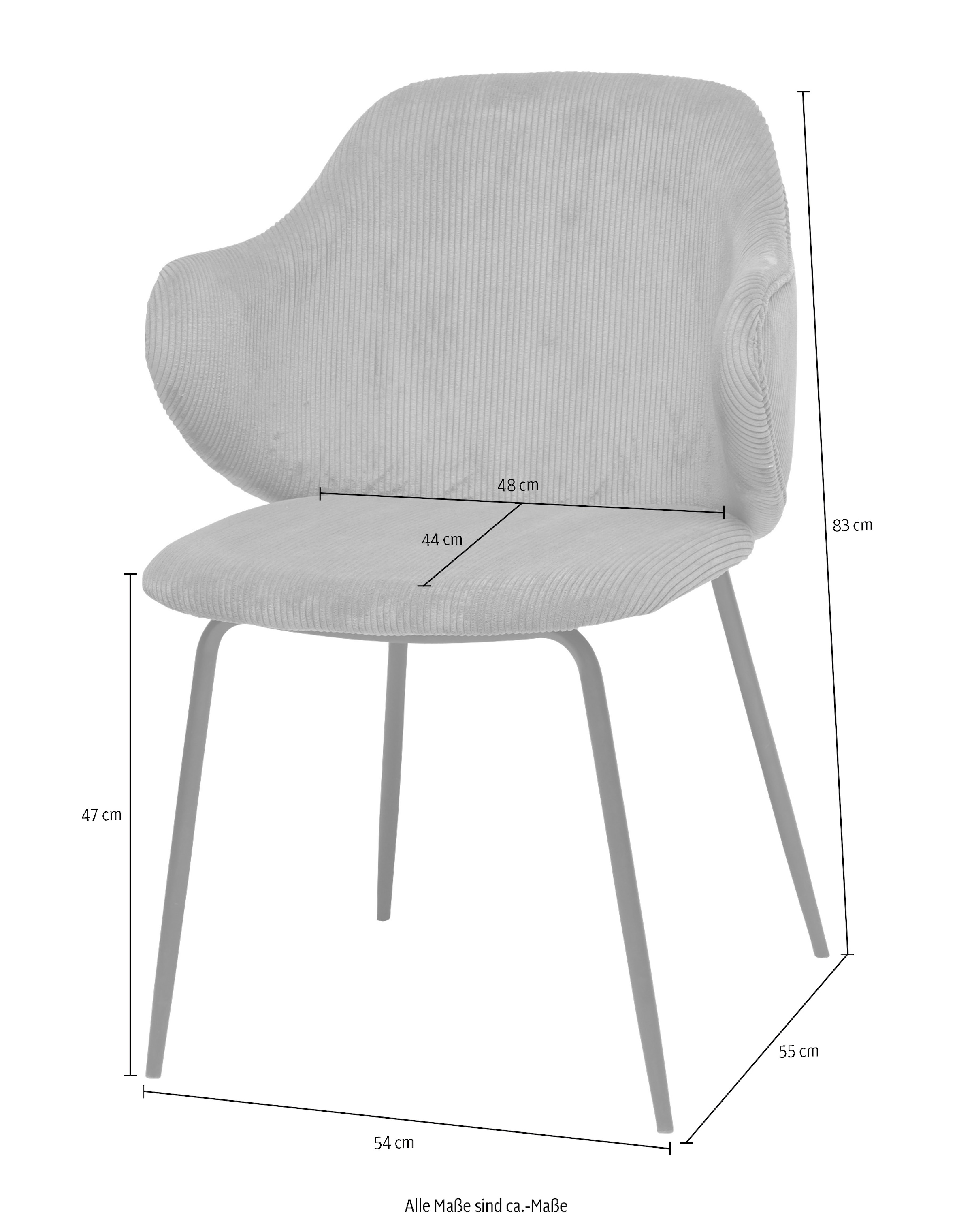 SalesFever Armlehnstuhl, (Set), 2 St., kaufen in Cord-Optik online Cord, Bezug