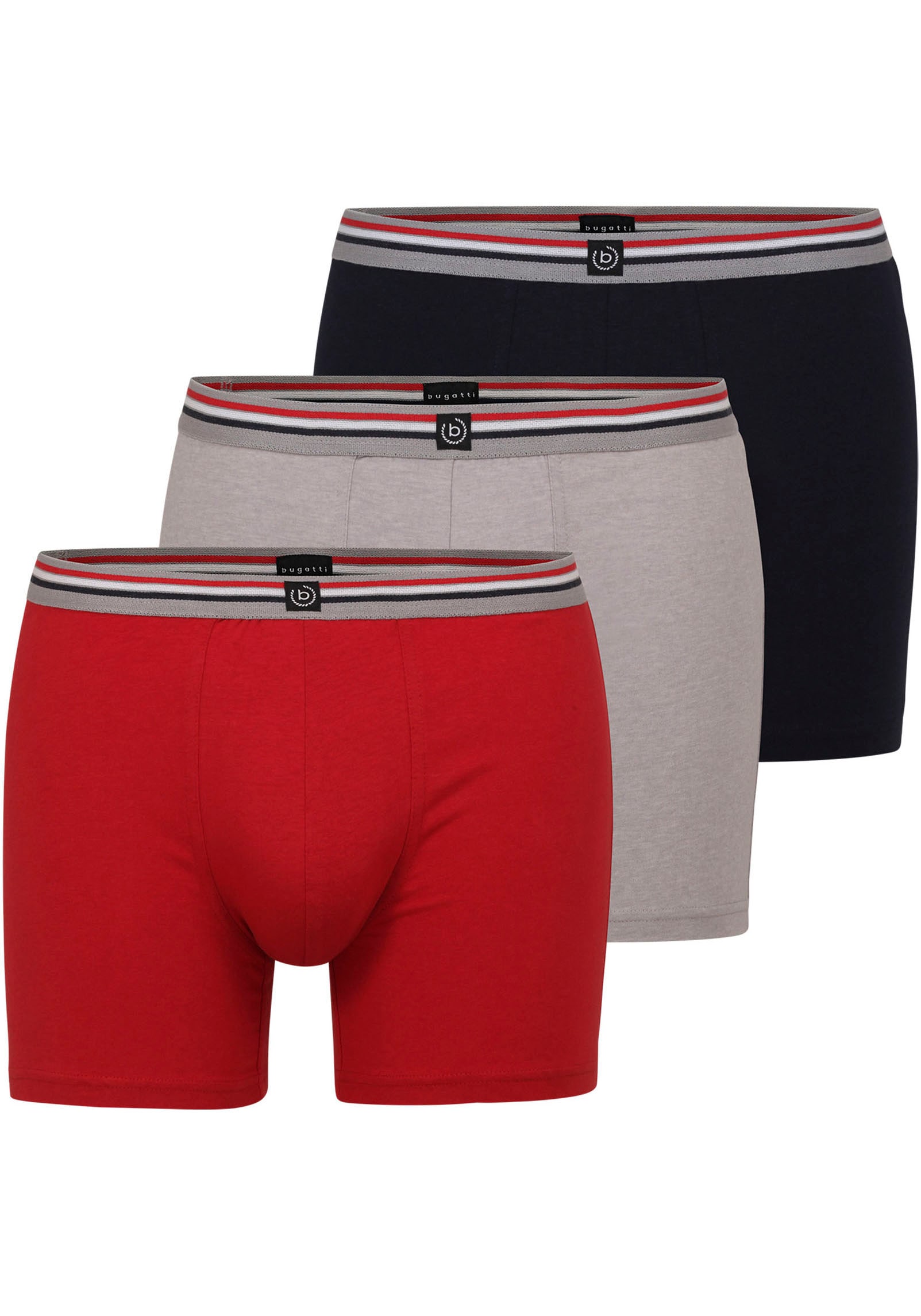 bugatti Boxershorts »Prag«, (3 St.), für jeden Tag