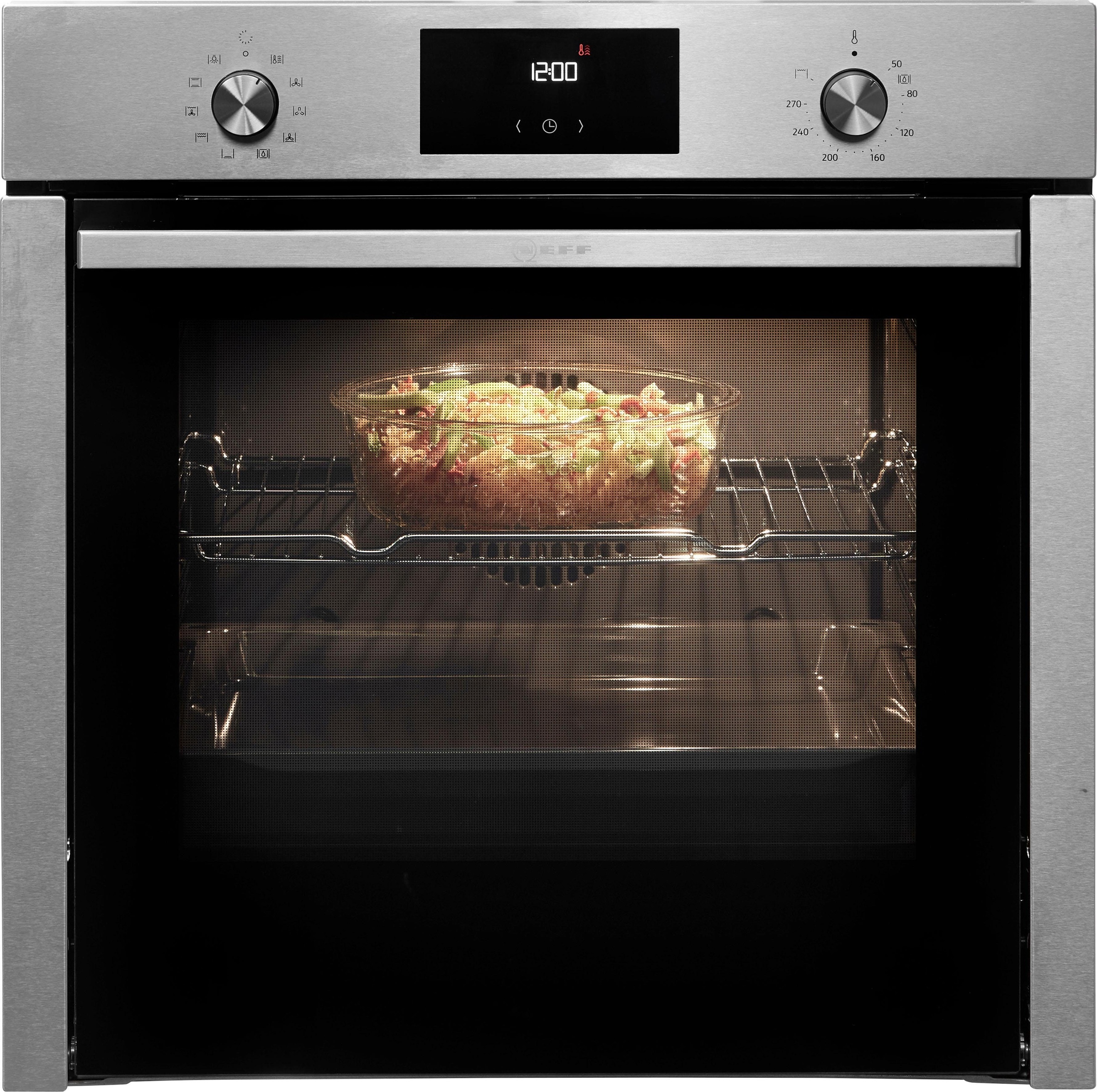 4. Bild von NEFF Einbaubackofen »B4CCE2AN0«, B4CCE2AN0, mit Teleskopauszug nachrüstbar, easyClean, mit Slide&Hide®