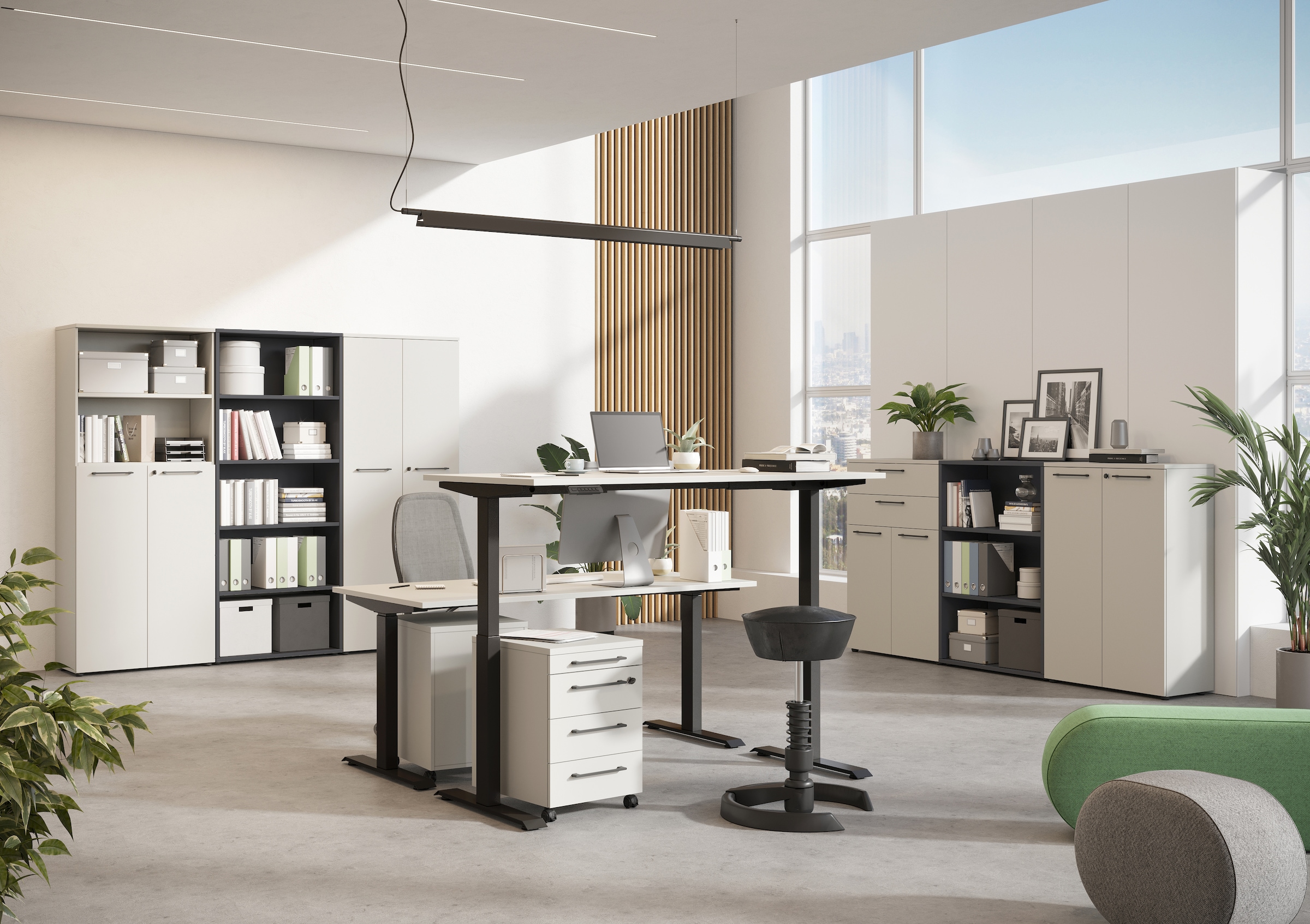 GERMANIA Büromöbel-Set »Agenda« Set bestehend aus höhenverstellbarem Schrei günstig online kaufen