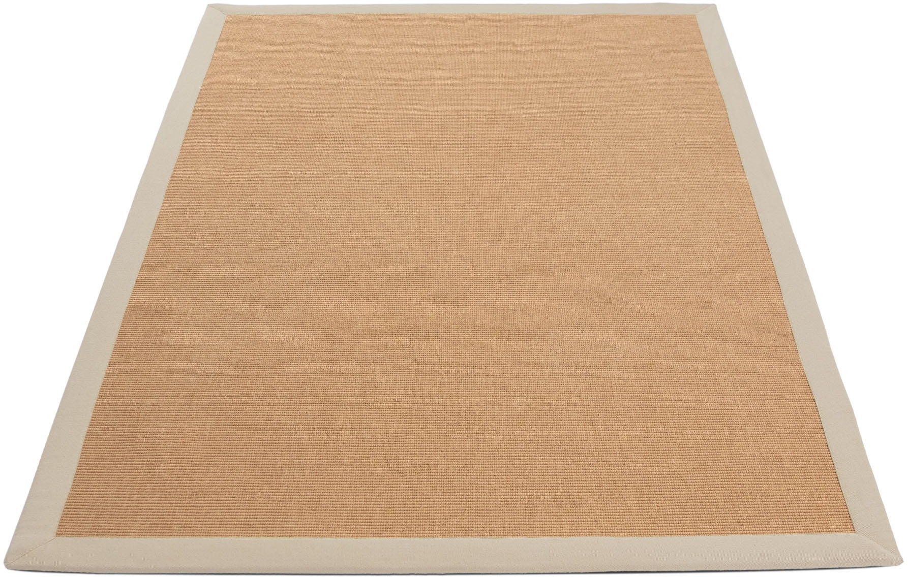 carpetfine Sisalteppich »Sisal«, rechteckig, 5 mm Höhe, mit farbiger Bordüre, Anti Rutsch Rückseite