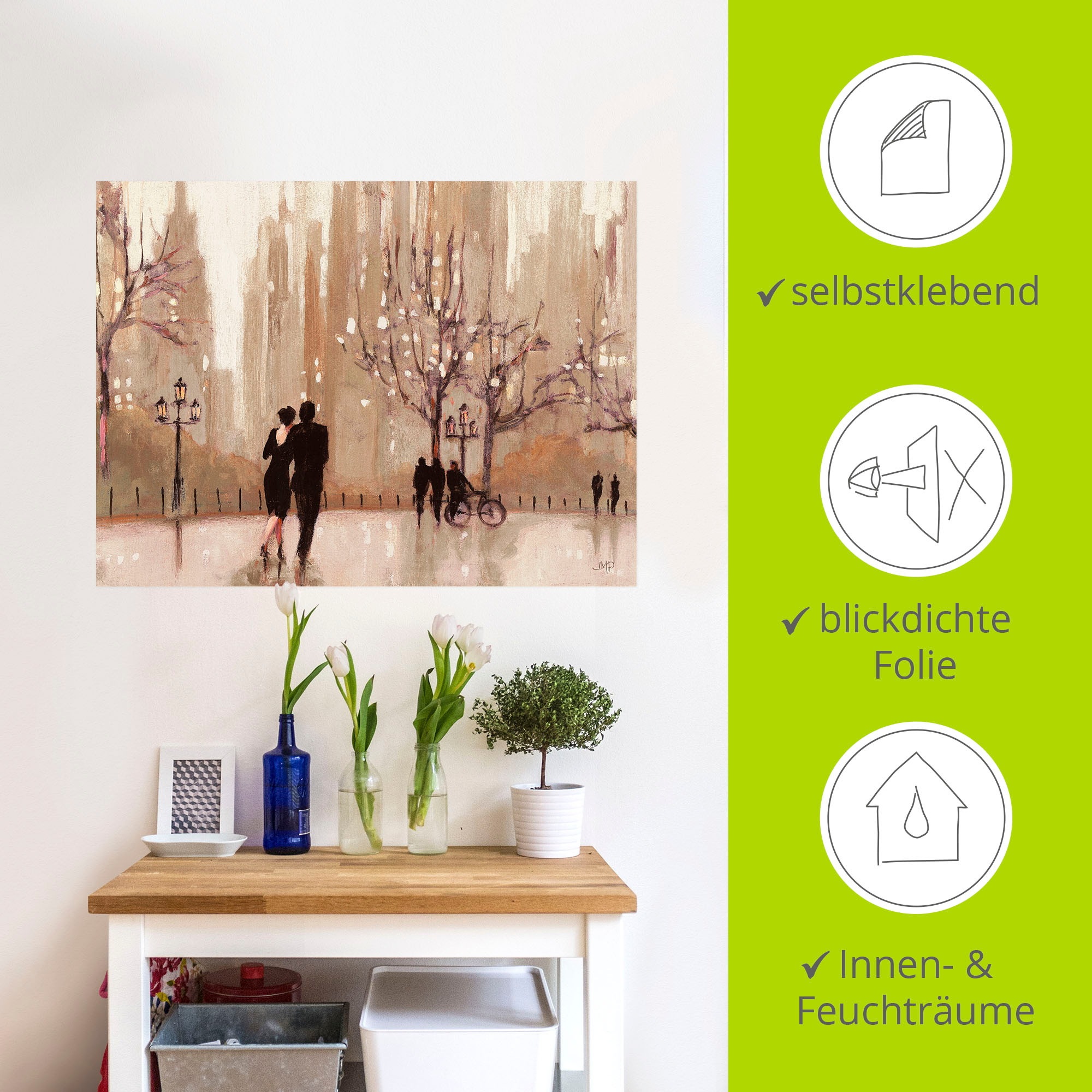 Artland Wandbild »Ein Abend in der Natur«, Paar, (1 St.), als Leinwandbild, Poster, Wandaufkleber in verschied. Größen