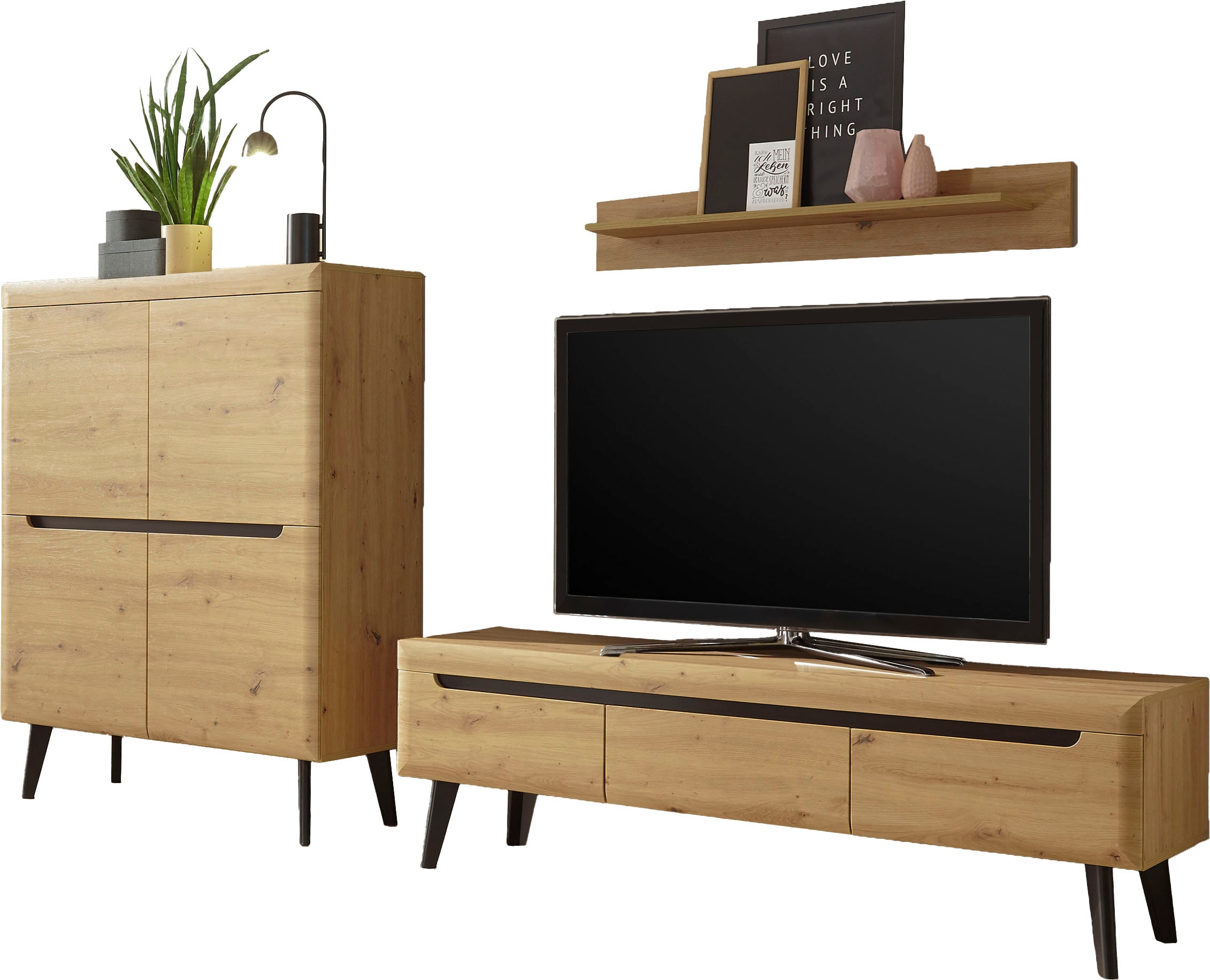 INOSIGN Wohnwand »Torge, Anbauwand, Schrankwand, Mediawand, Wohnzimmer-Set« 3 Stk. tlg.