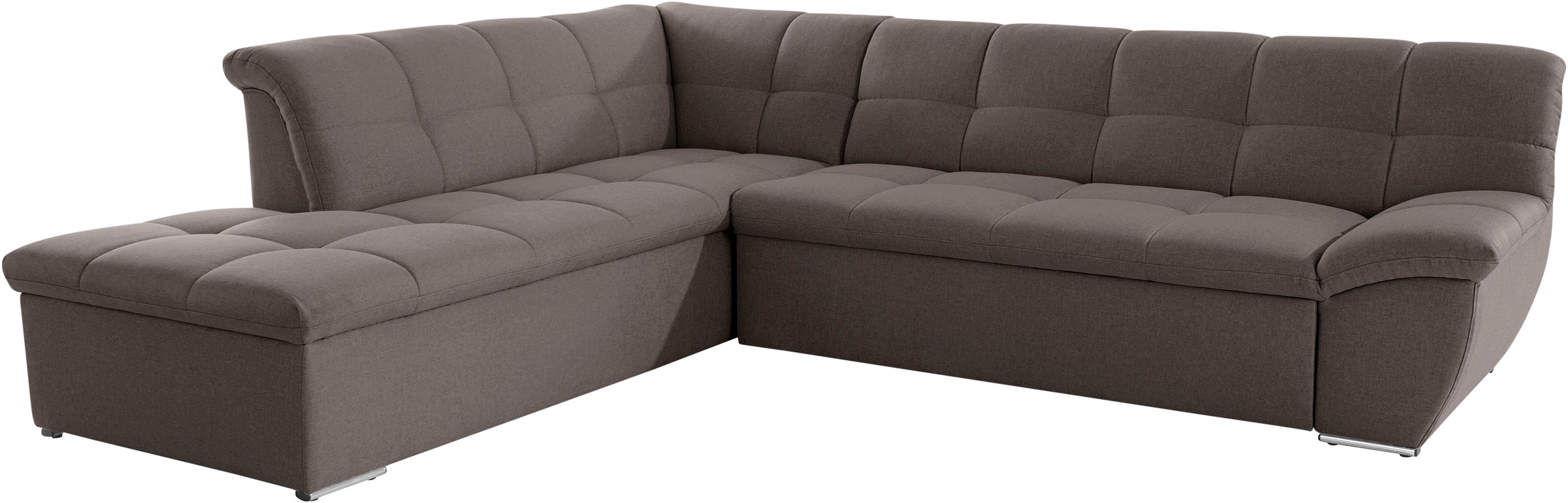 DOMO collection Ecksofa »Lagoa L-Form«, wahlweise mit Bettfunktion, frei im Raum stellbar, große Farbvielfalt