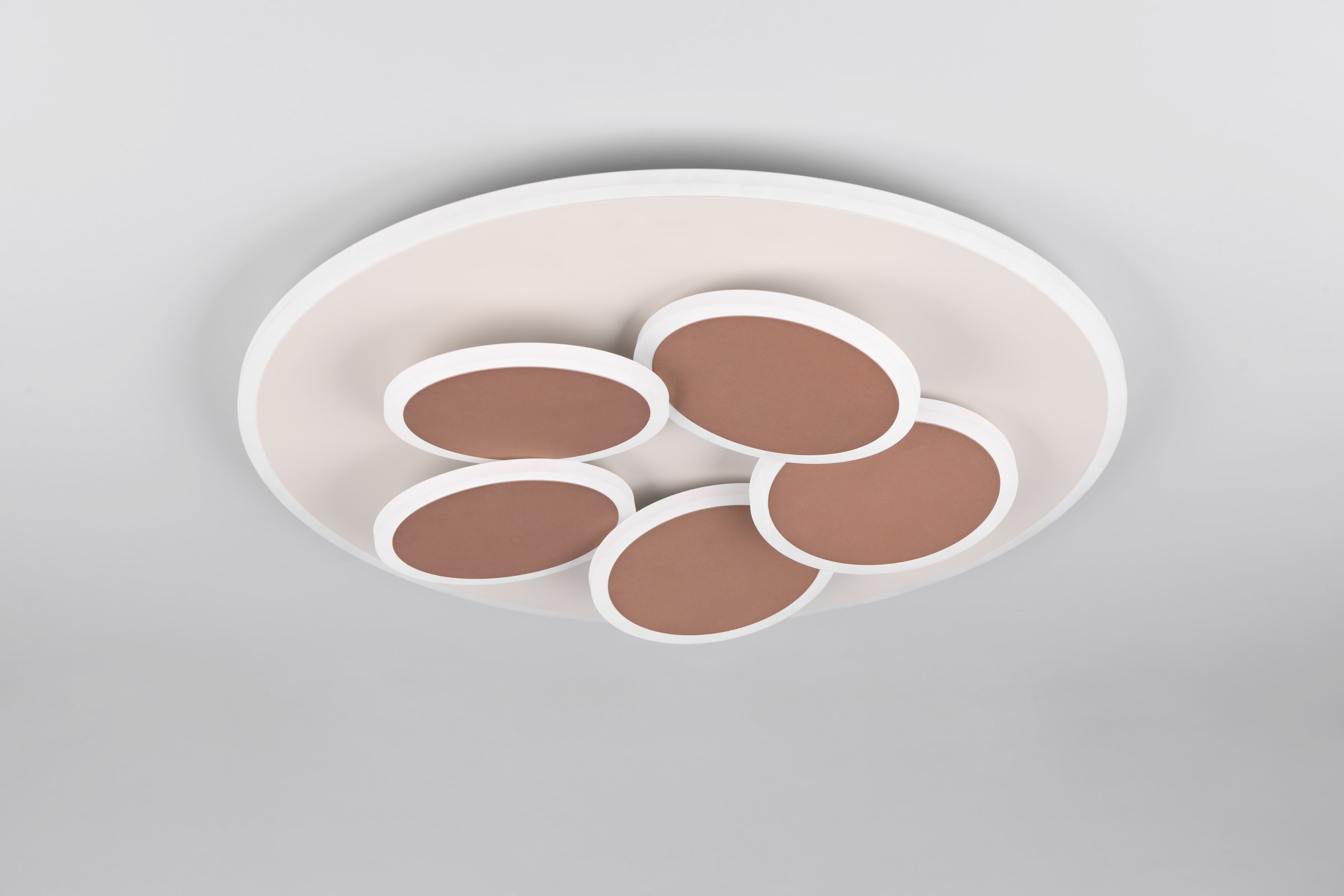 TRIO Leuchten LED Deckenleuchte »MANDALA, LED Deckenlampe mit Fernbedienung, dimmbar CCT Nachtlicht«, 1 flammig, Leuchtmittel LED-Board | LED fest integriert, Memory- und Timerfunktion 4200 Lumen warm- bis kaltweiß 2700-6500K 35W