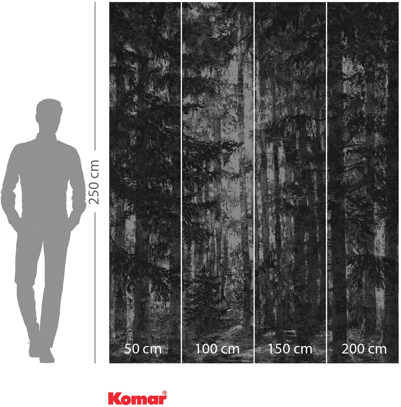 Komar Vliestapete »Digitaldruck Vlies - Lustres Lapland - Größe 200 x 250 cm«, bedruckt, Wohnzimmer, Schlafzimmer