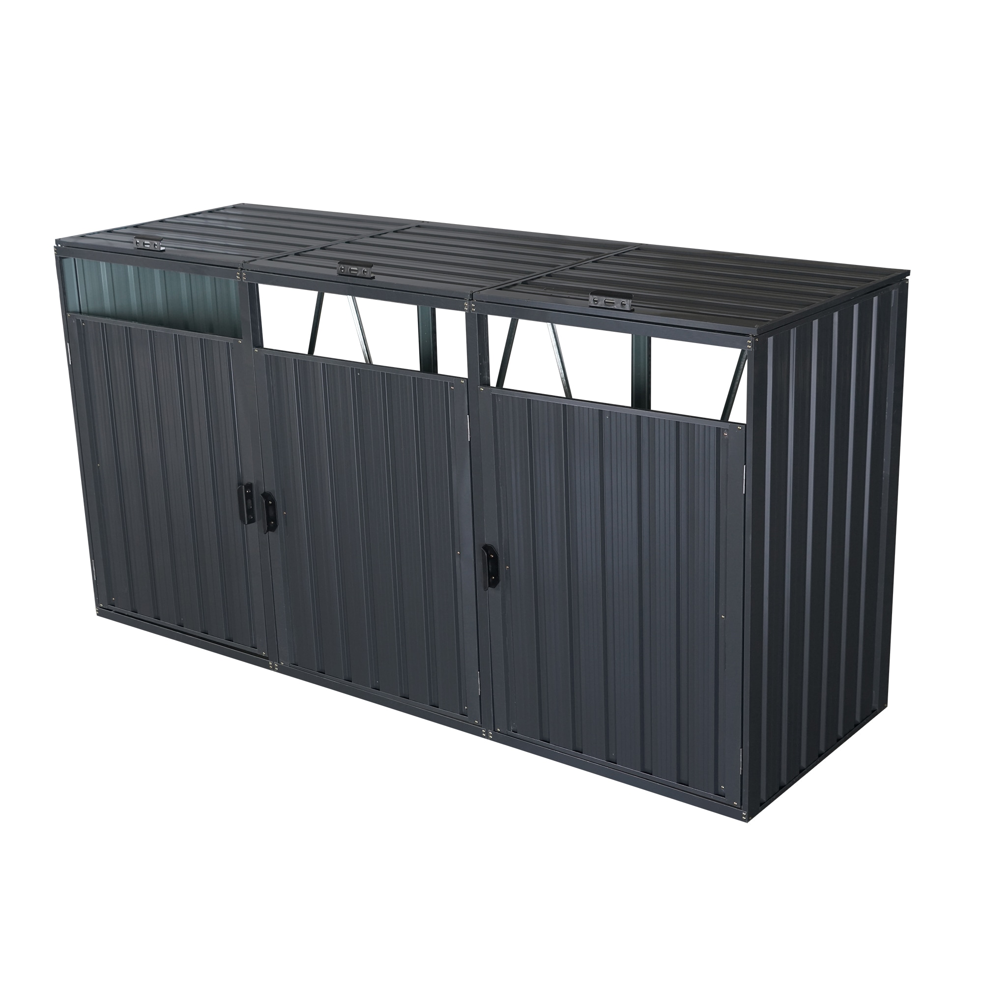 KONIFERA Mülltonnenbox »Santander« BxTxH: 240x80x122 cm