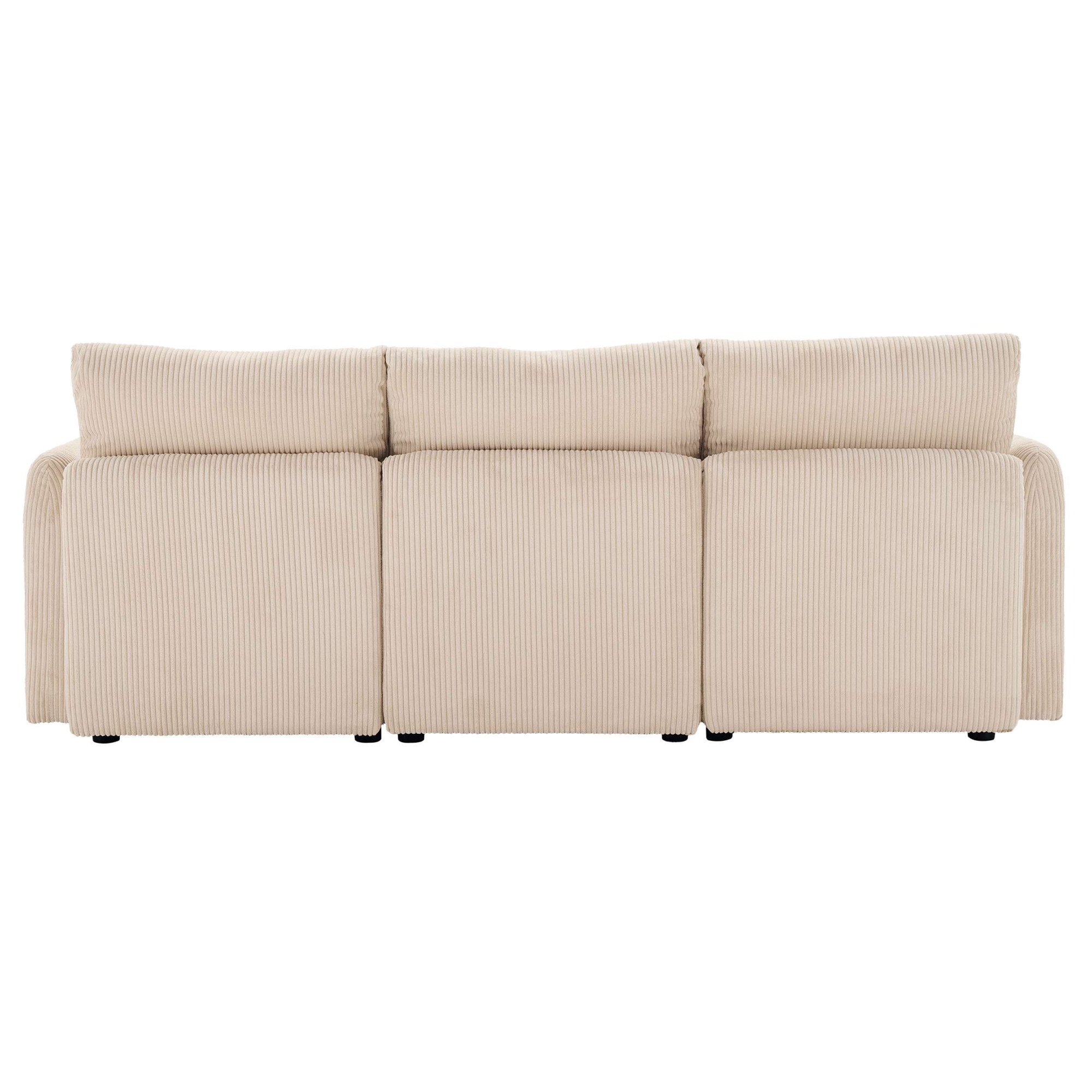 Dorel Home 3-Sitzer »STILHUS Modularsofa mit Stauraum, Breite 220 cm, Cord-Bezug« als Modul oder separat verwendbar - individuell kombinierbar