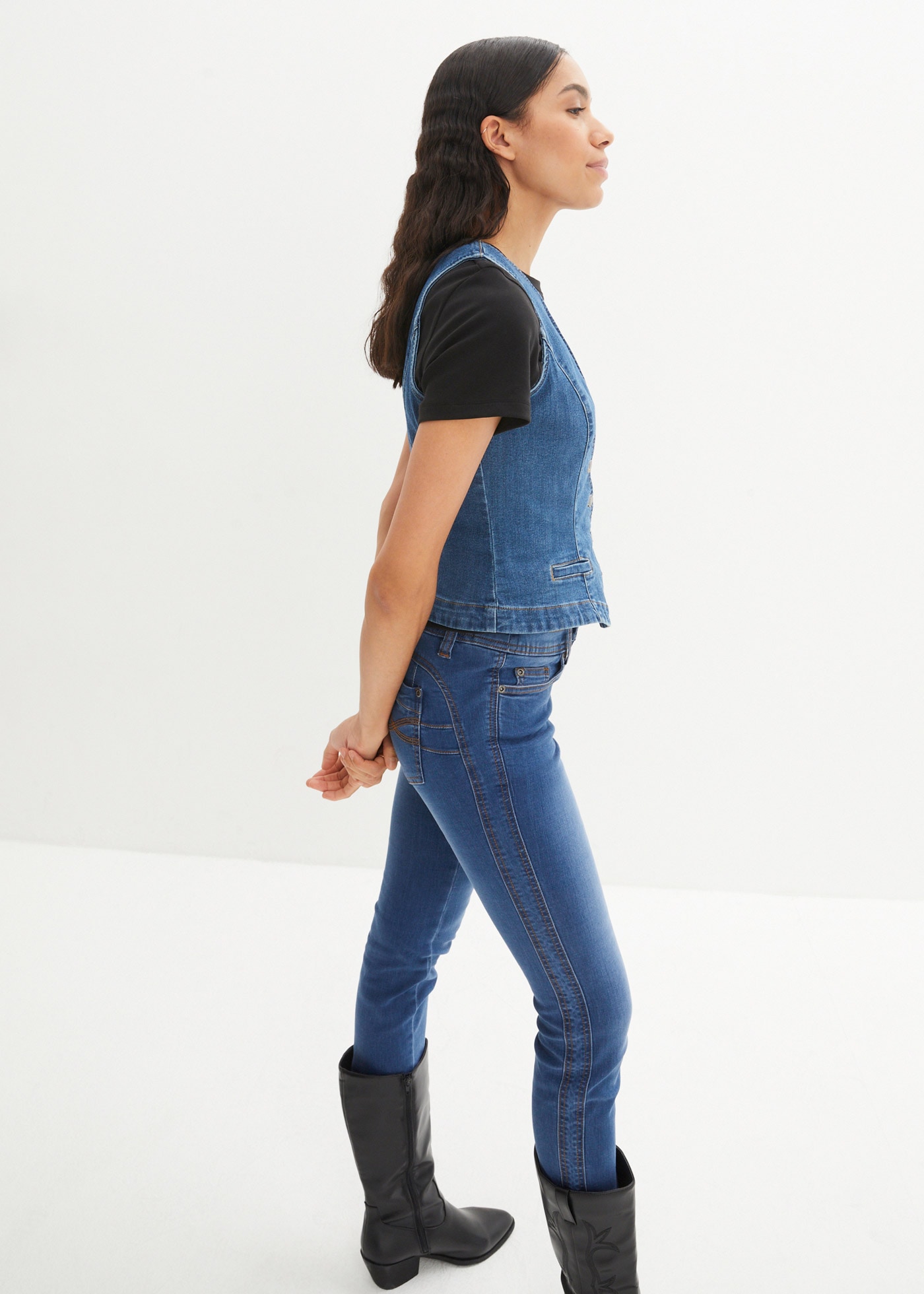 bonprix Jeansweste »Stretch-Jeansweste«, Stretch-Jeansweste

