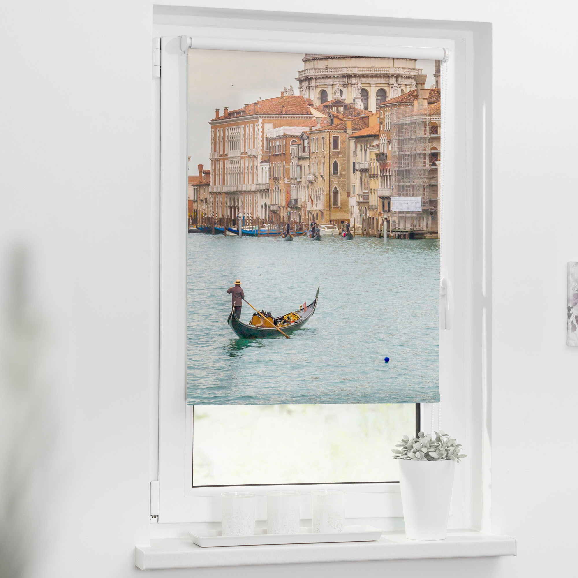 LICHTBLICK ORIGINAL Seitenzugrollo »Klemmfix Motiv Venedig Canal Grande«, L günstig online kaufen