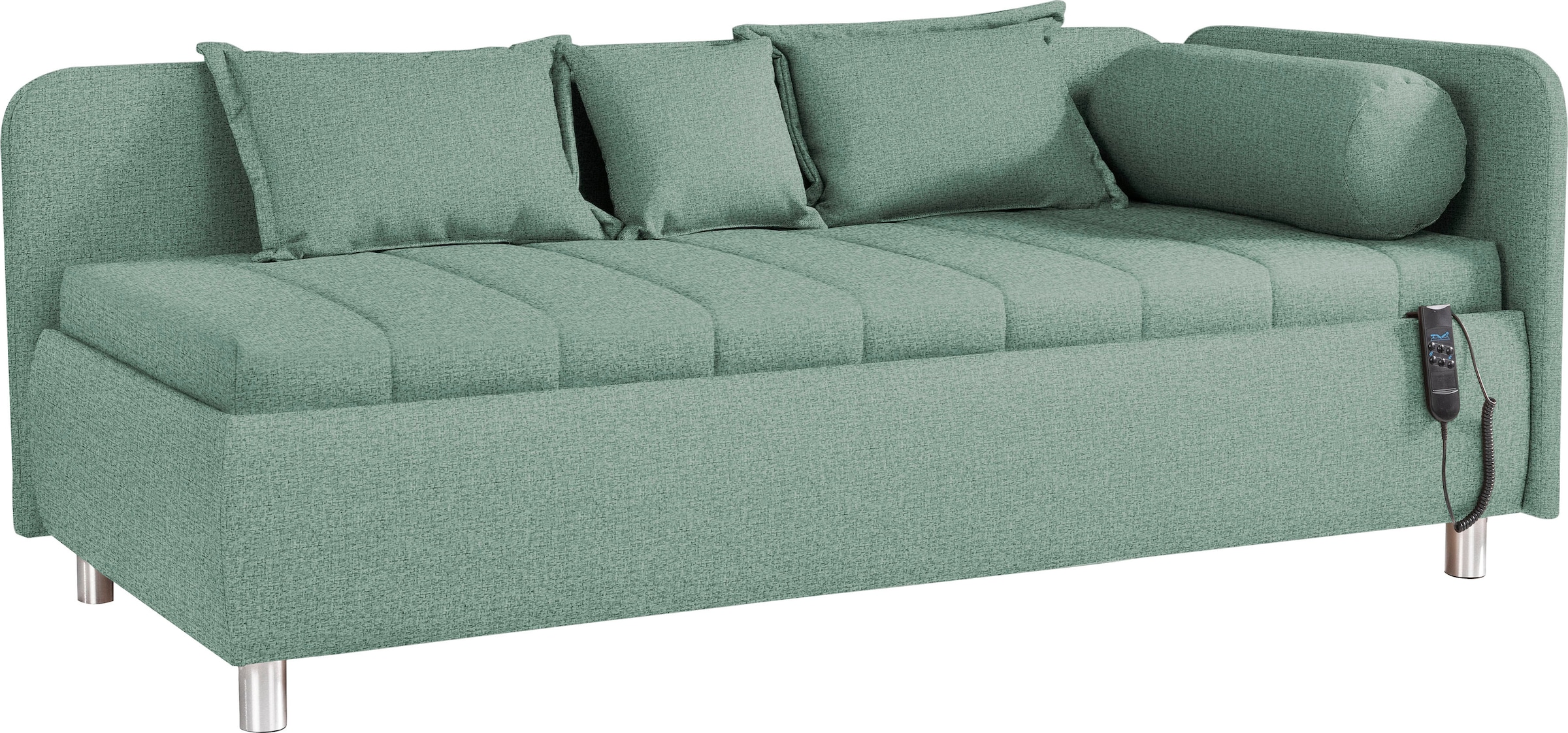 alina Schlafsofa »Kiana«, Liegefläche 90/200 cm oder 100/200 cm, Bettkasten, Zierkissen-Set