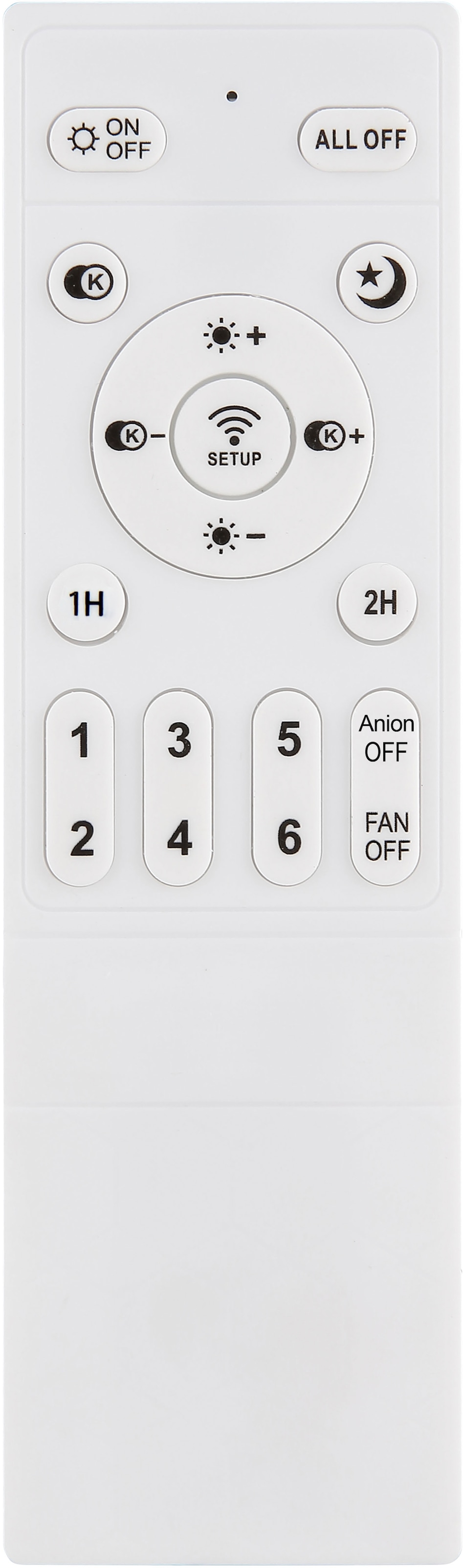 GLOBO LIGHTING Deckenleuchte »SHELLY« LED-Modul 1 Stk. warmweiß - kaltweiß Ventilator weiß Kristalleffekt Funktionen elegant Wohnraum