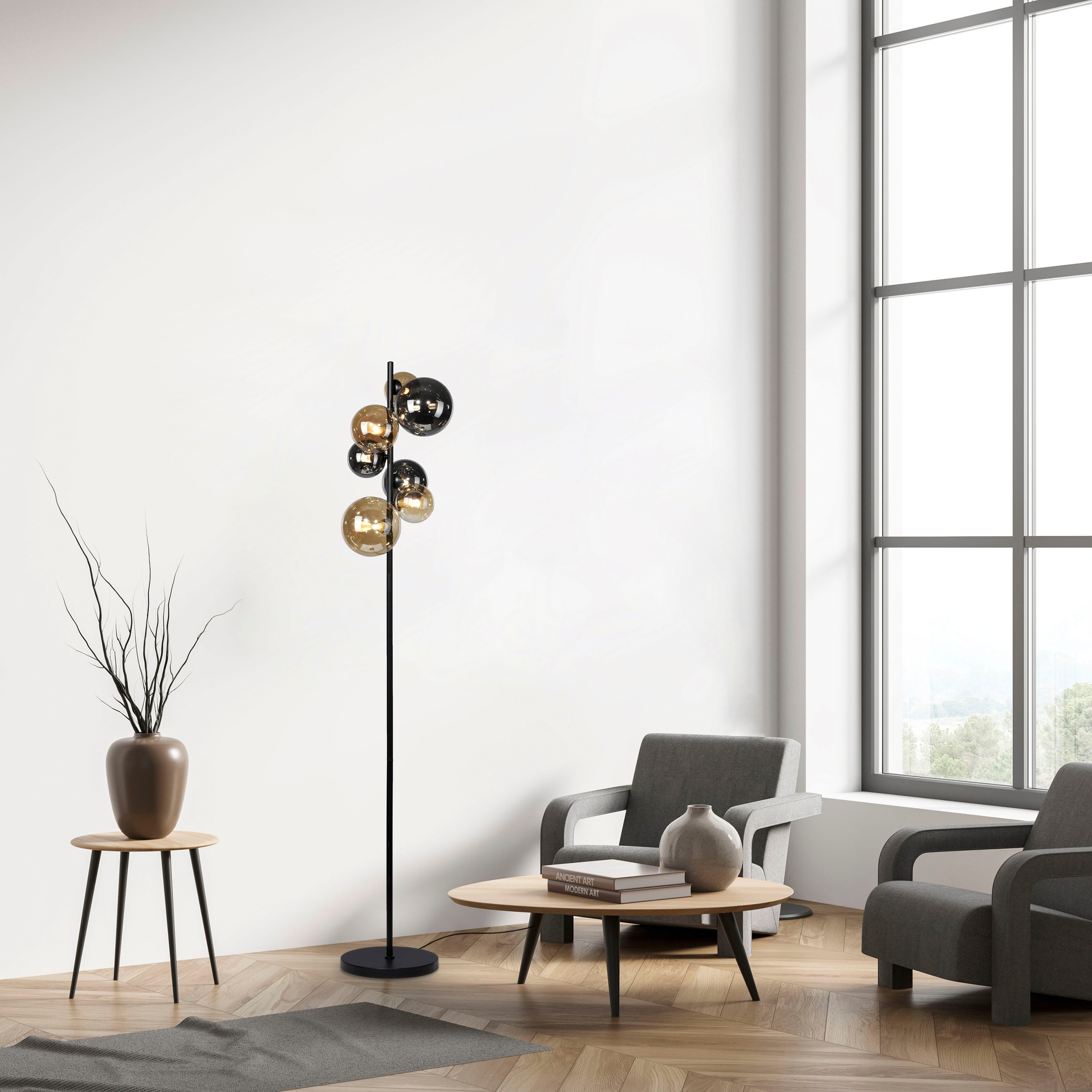 Paul Neuhaus Stehlampe »POPSICLE«, 7 flammig, Leuchtmittel G9 | LED wechselbar