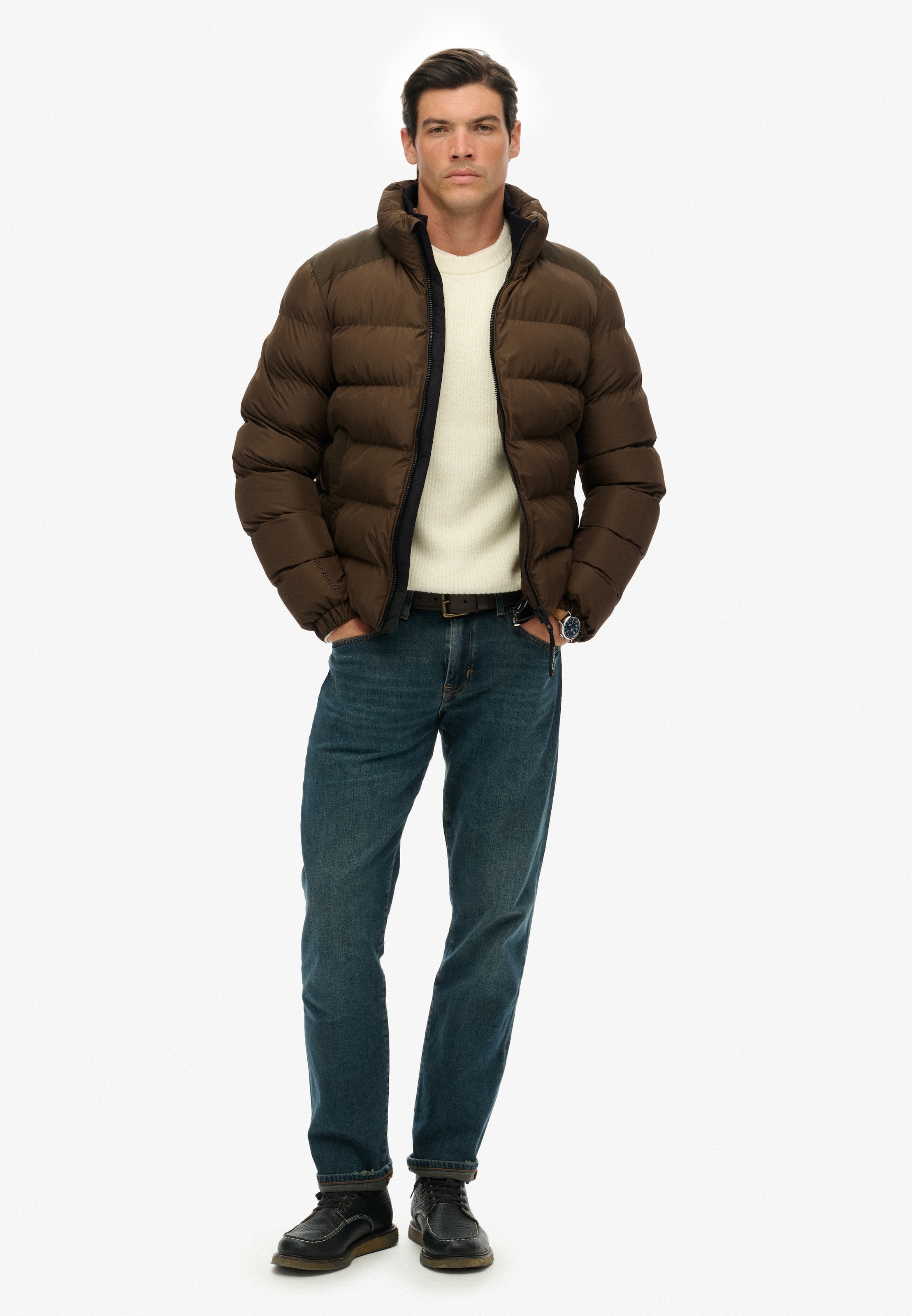 Superdry Steppjacke »SPORTS PUFFER JACKET« ohne Kapuze