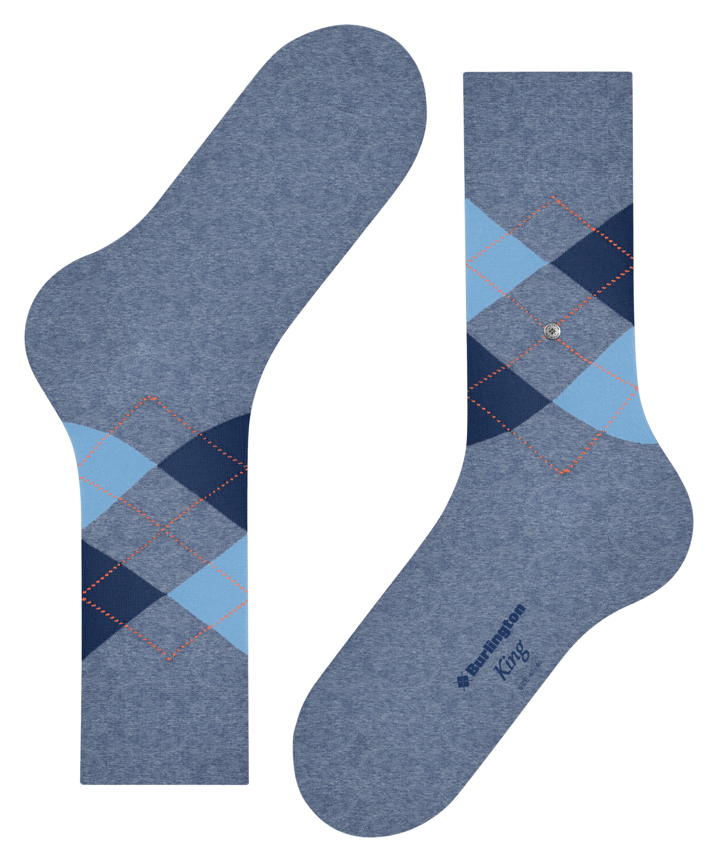 Burlington Socken »King« verstärkt, hochwertig, dünn, kariert