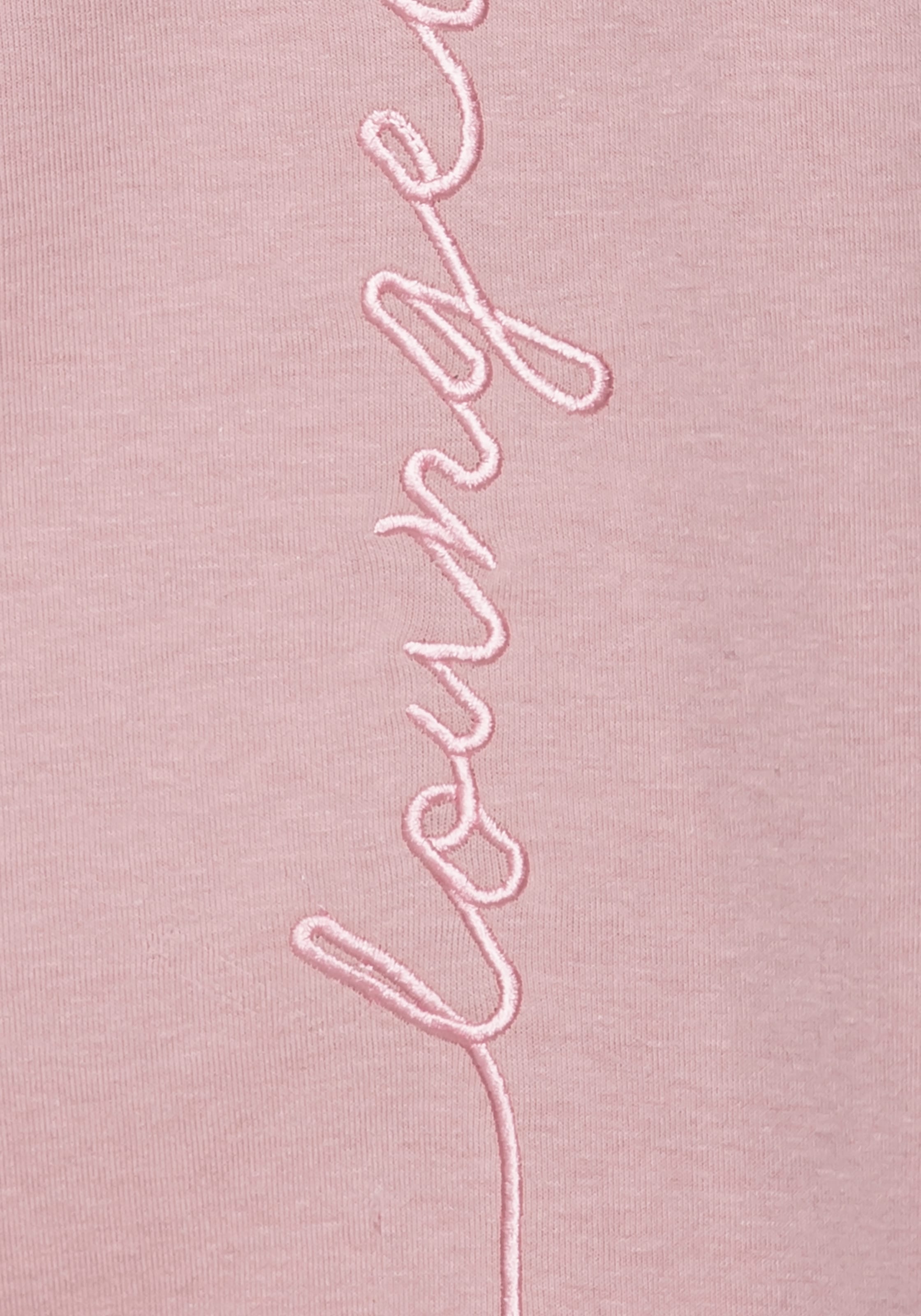 Vivance Longsweatshirt, mit Loungewear Stickerei, Loungeshirt