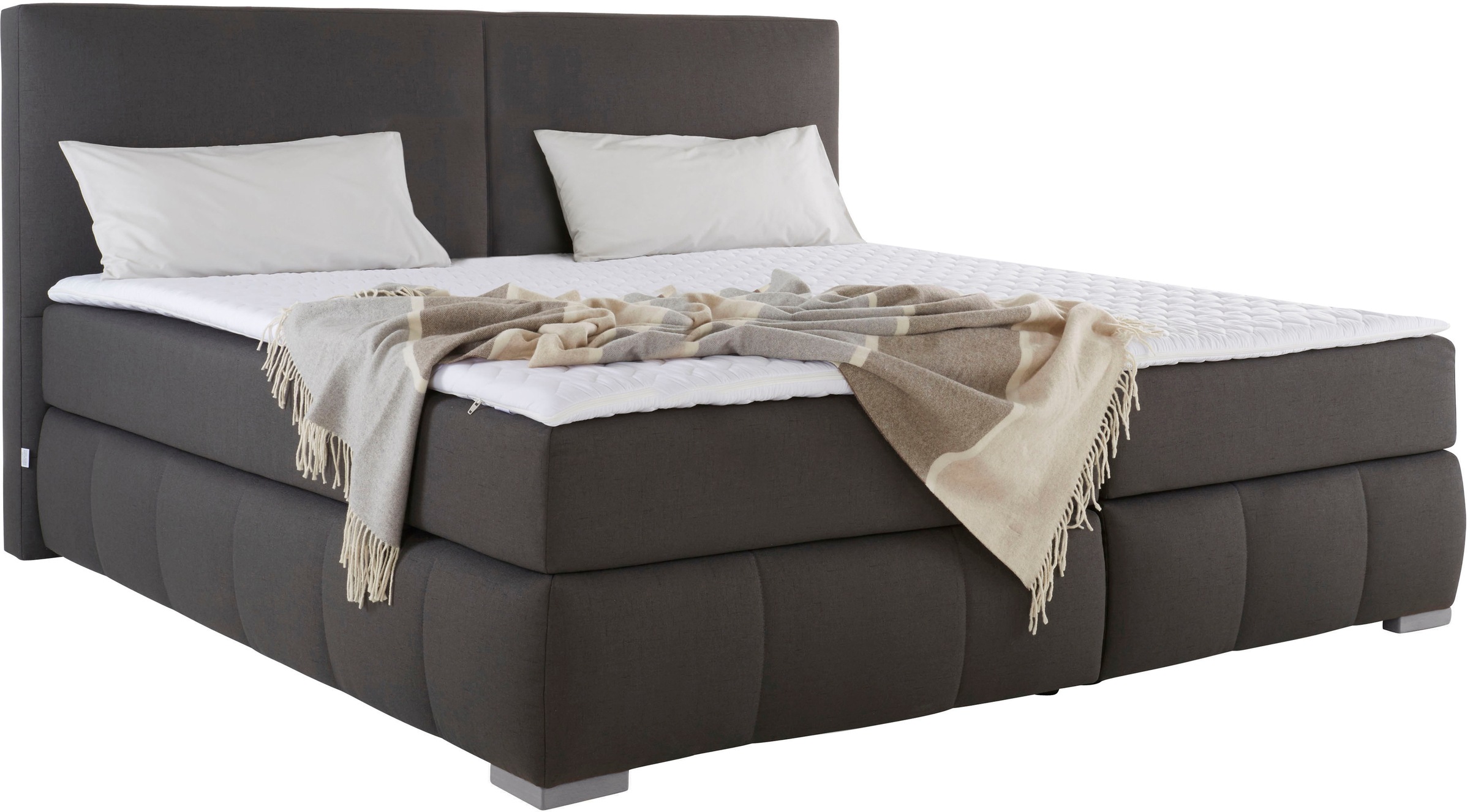 Home affaire Boxspringbett »Wehma«, inkl. Topper in 3 verschiedenen Matratzen, auch in Samtstoff