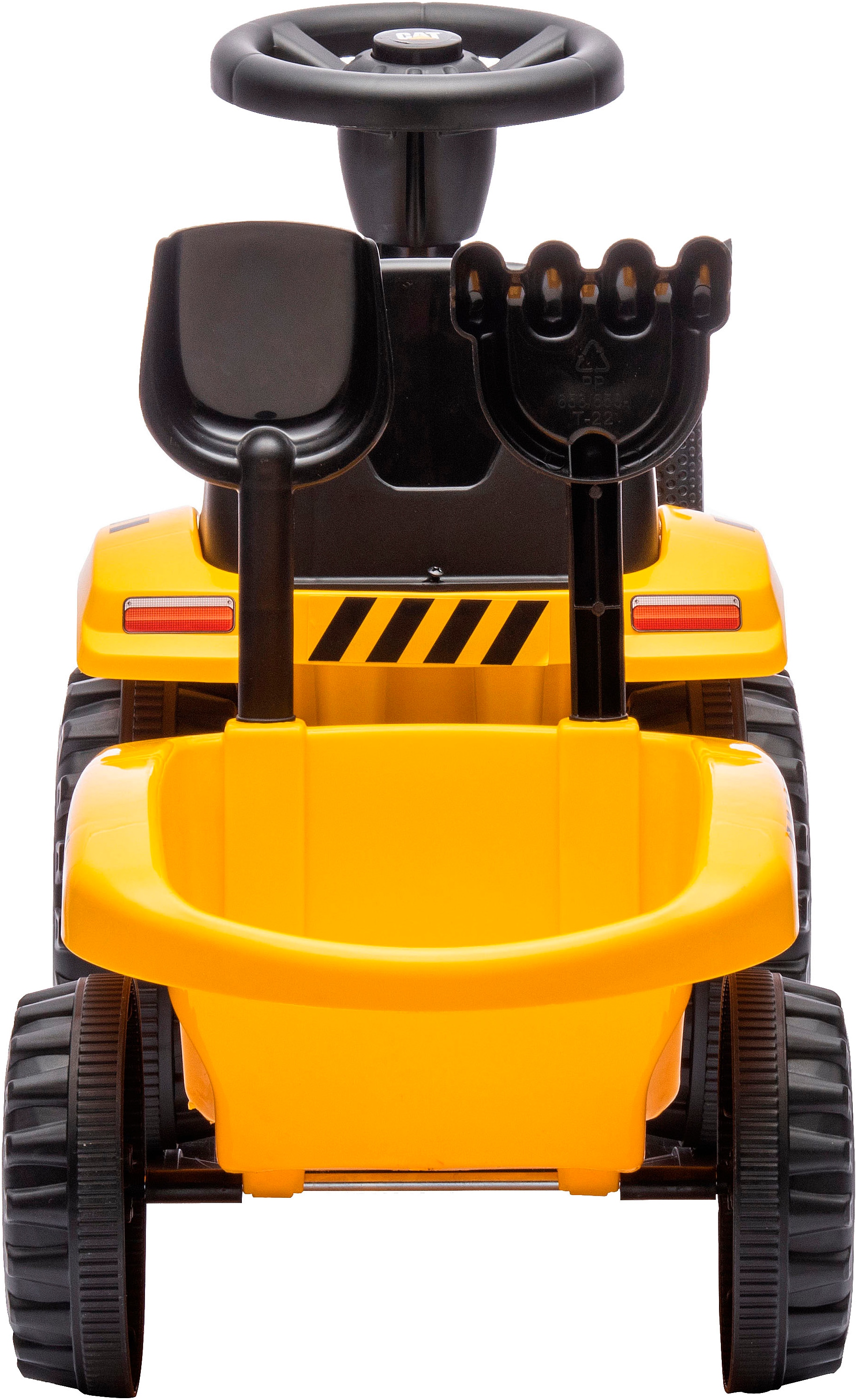 Jamara Rutscher »Caterpillar Traktor mit Anhänger 2in1, gelb«, mit Licht- und Soundeffekten sowie Hupe