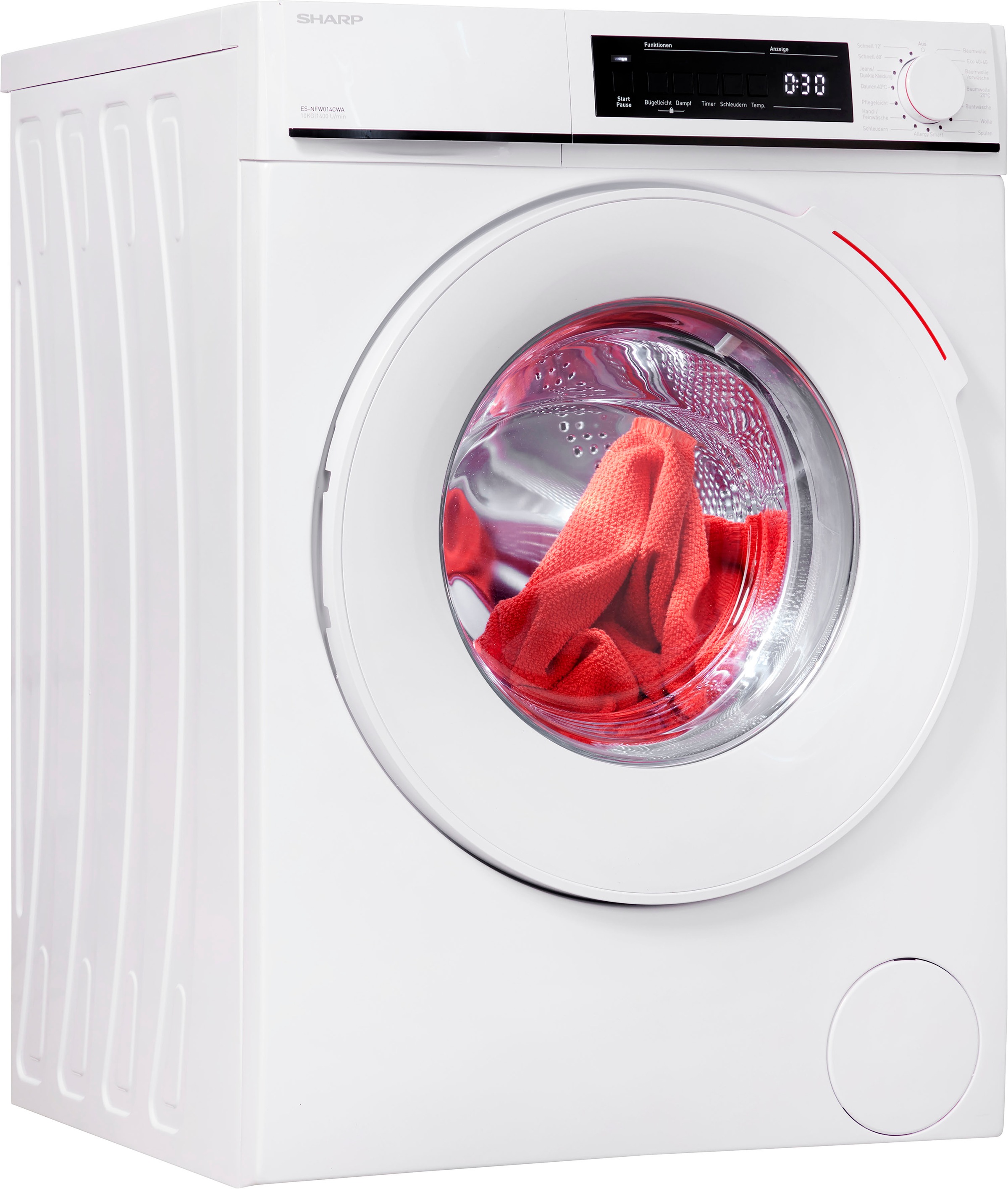 SHARP Waschmaschine »ES-NFW014CWA-DE« 10 kg 1400 U/min weiß